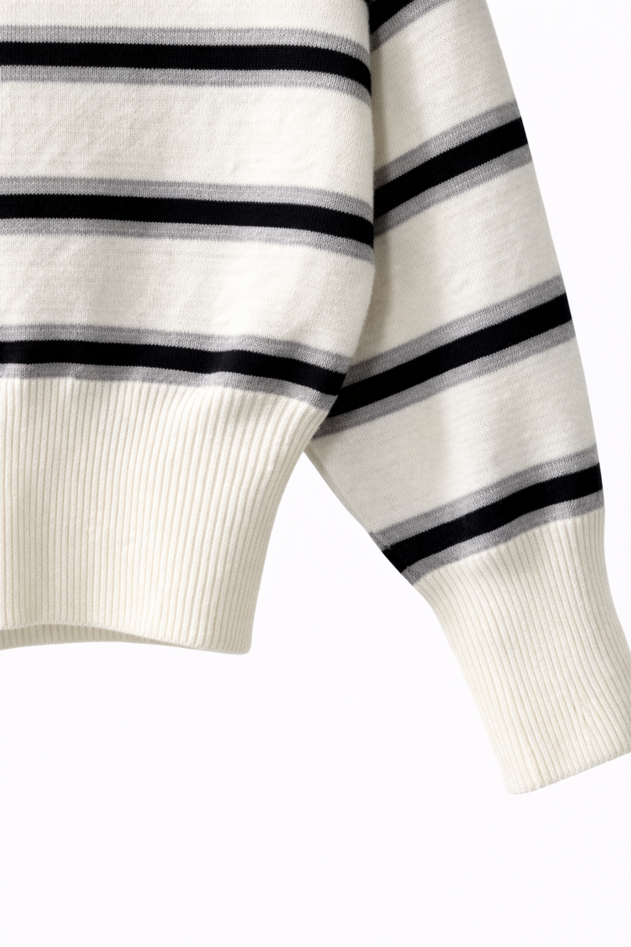 Mixray Ribbed Boat Neck Sweater 5