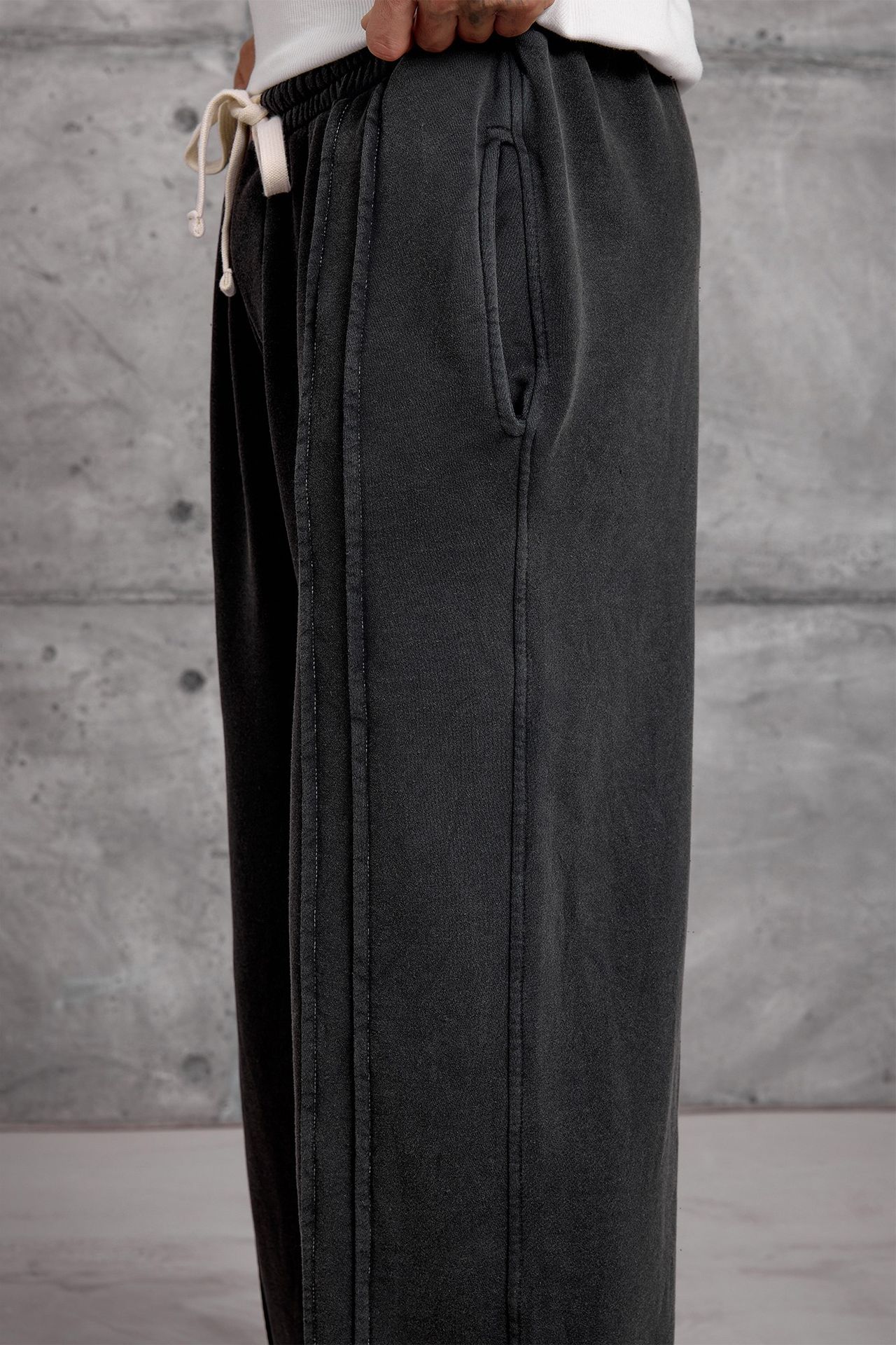 NOMARC Geniş Paça Bağcıklı Jogger Pantolon 4