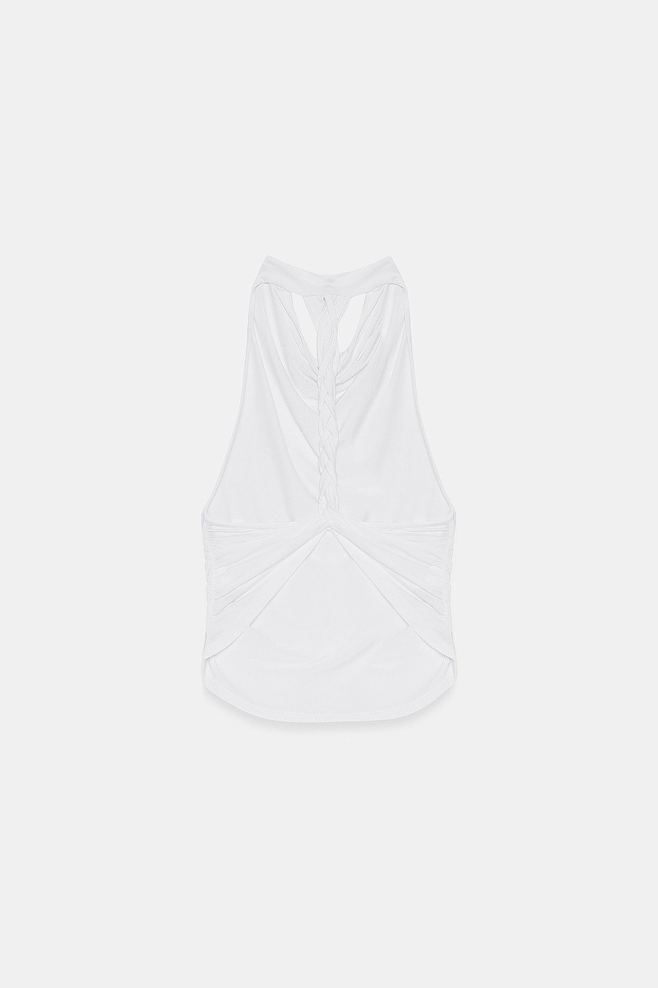 DILVIN Sleeveless Backless Cowl Neck Blouse 6