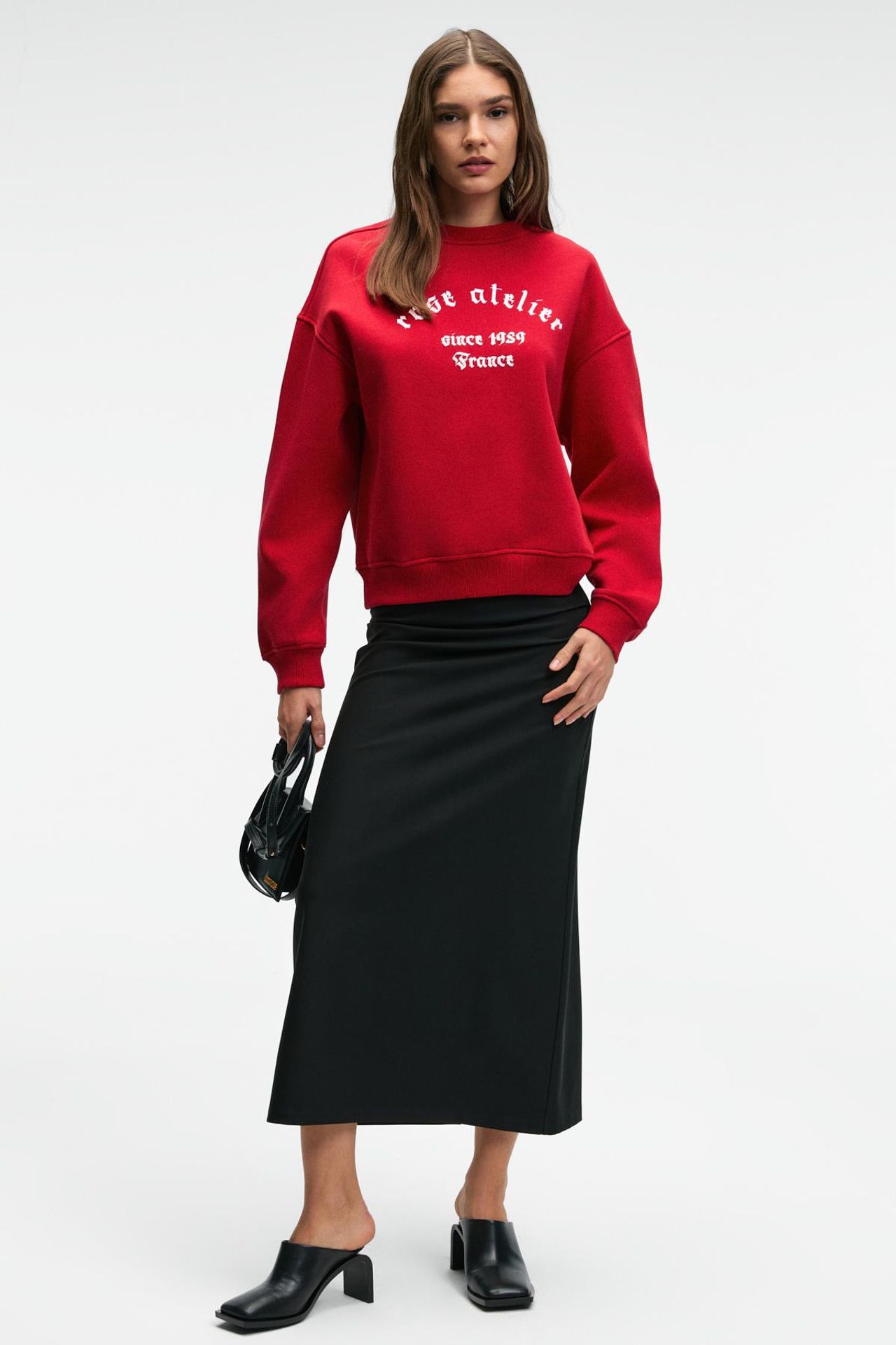 GRIMELANGE Printed Crew Neck Sweatshirt 5