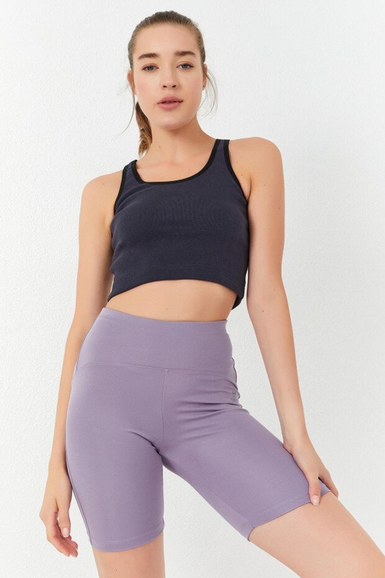 TOMMY Ribbed Cotton-Blend Sleeveless Crop Top 2