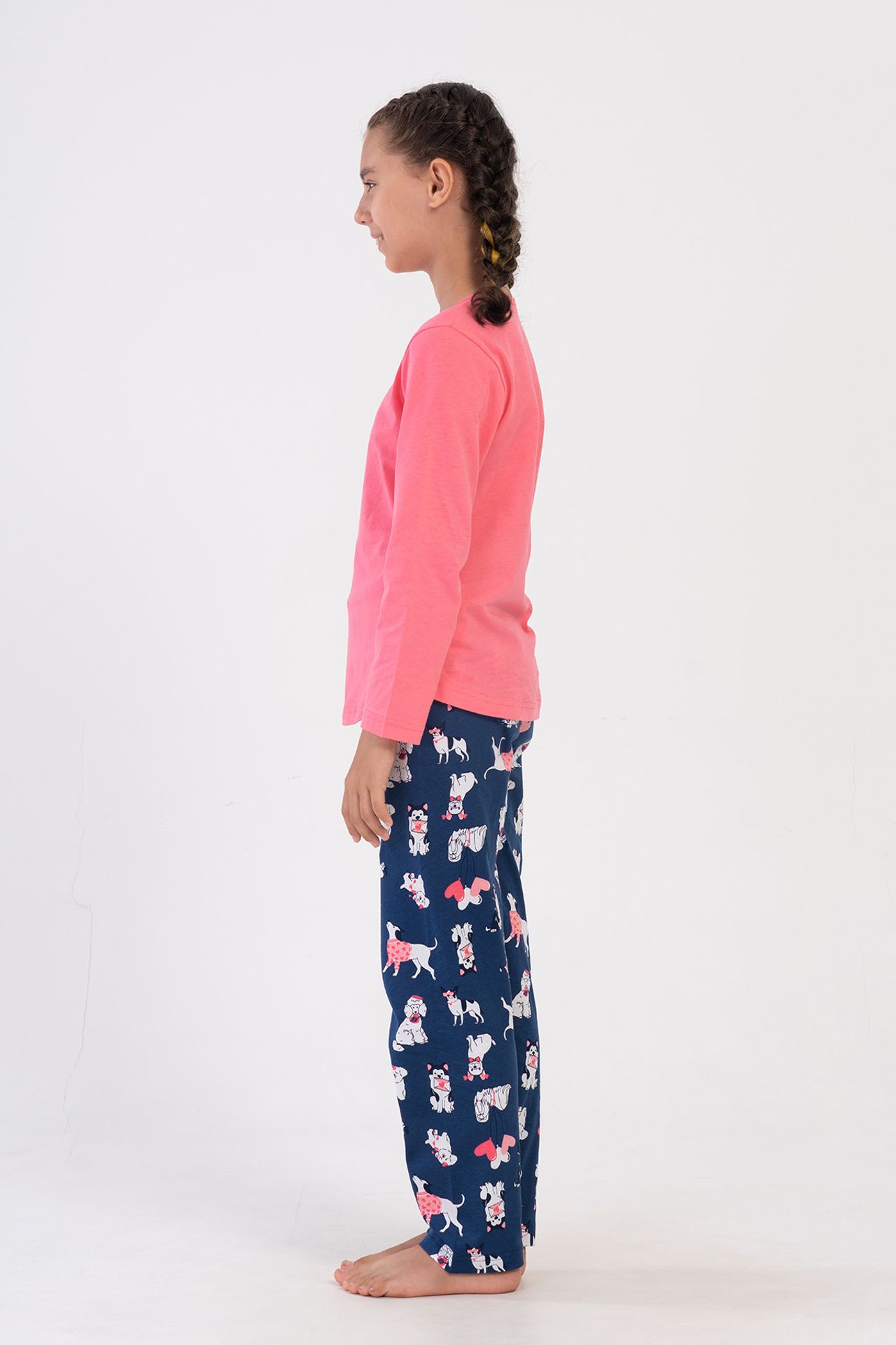 YAKE Uzun 2 Parçalı Pijama Takımı 3