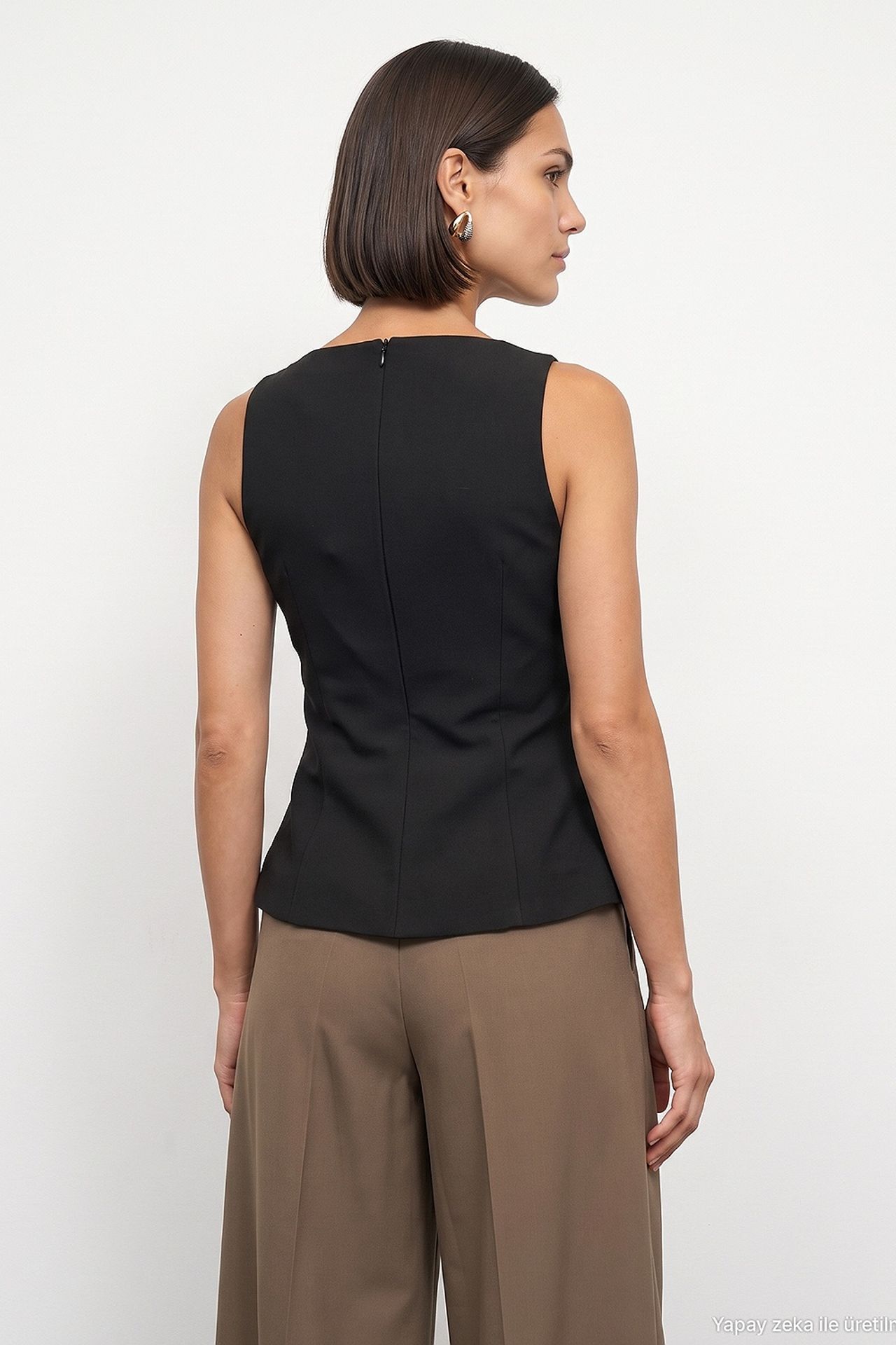 DILVIN Women's Tailored Waistcoat 2