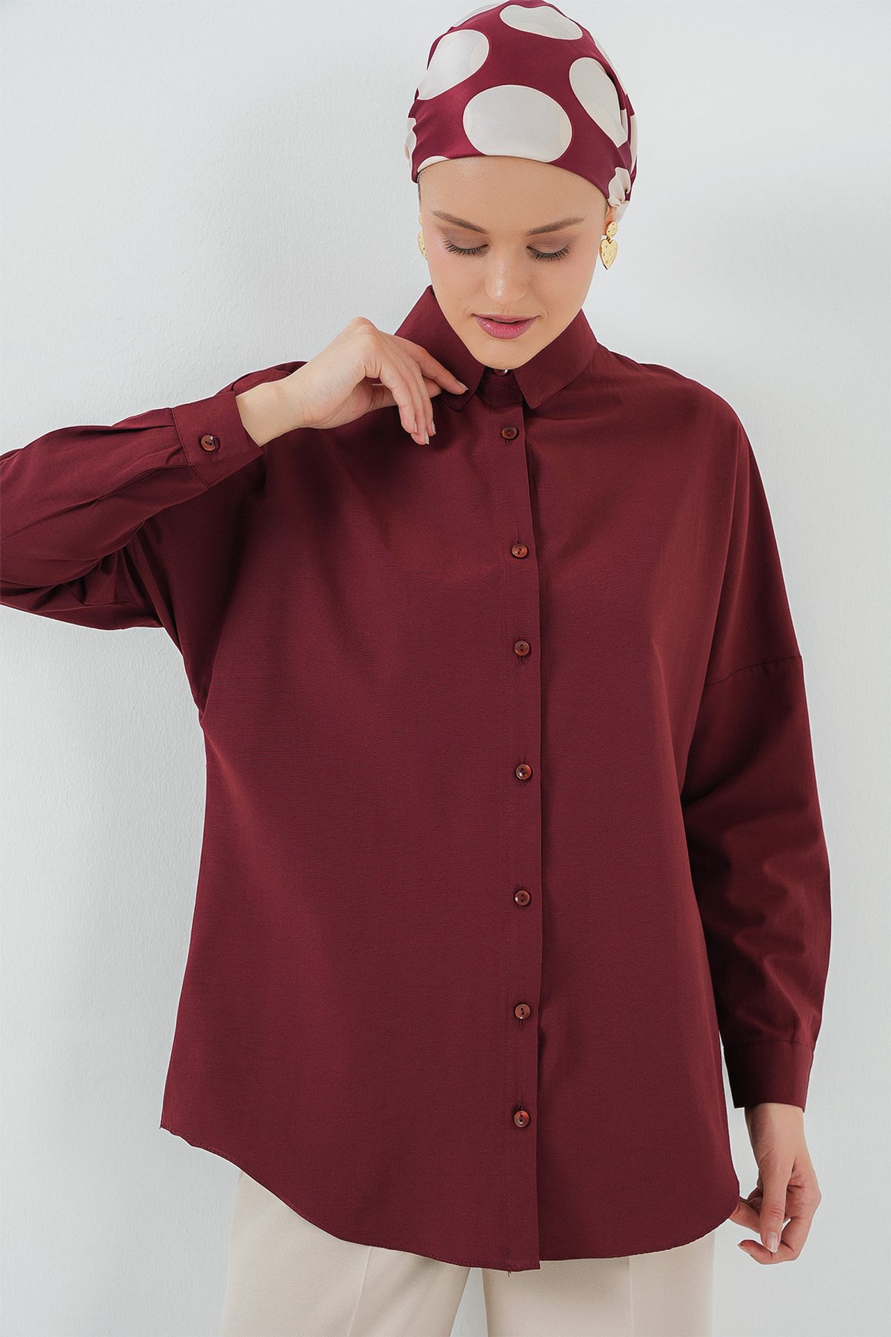 BDART Relaxed Fit Poplin Shirt with Button Closure 5