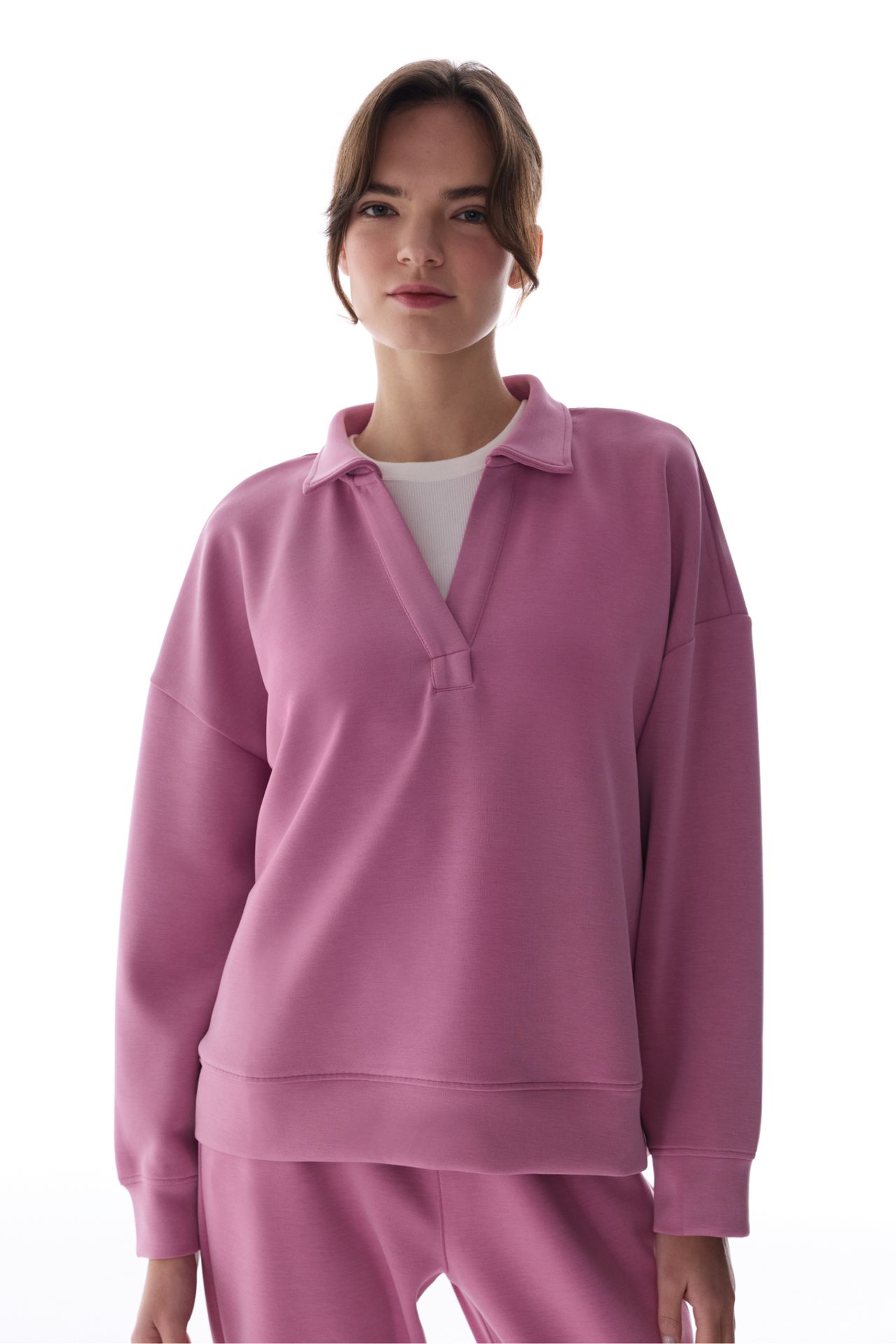 PENTI Polo Collar Modal Sweatshirt 1