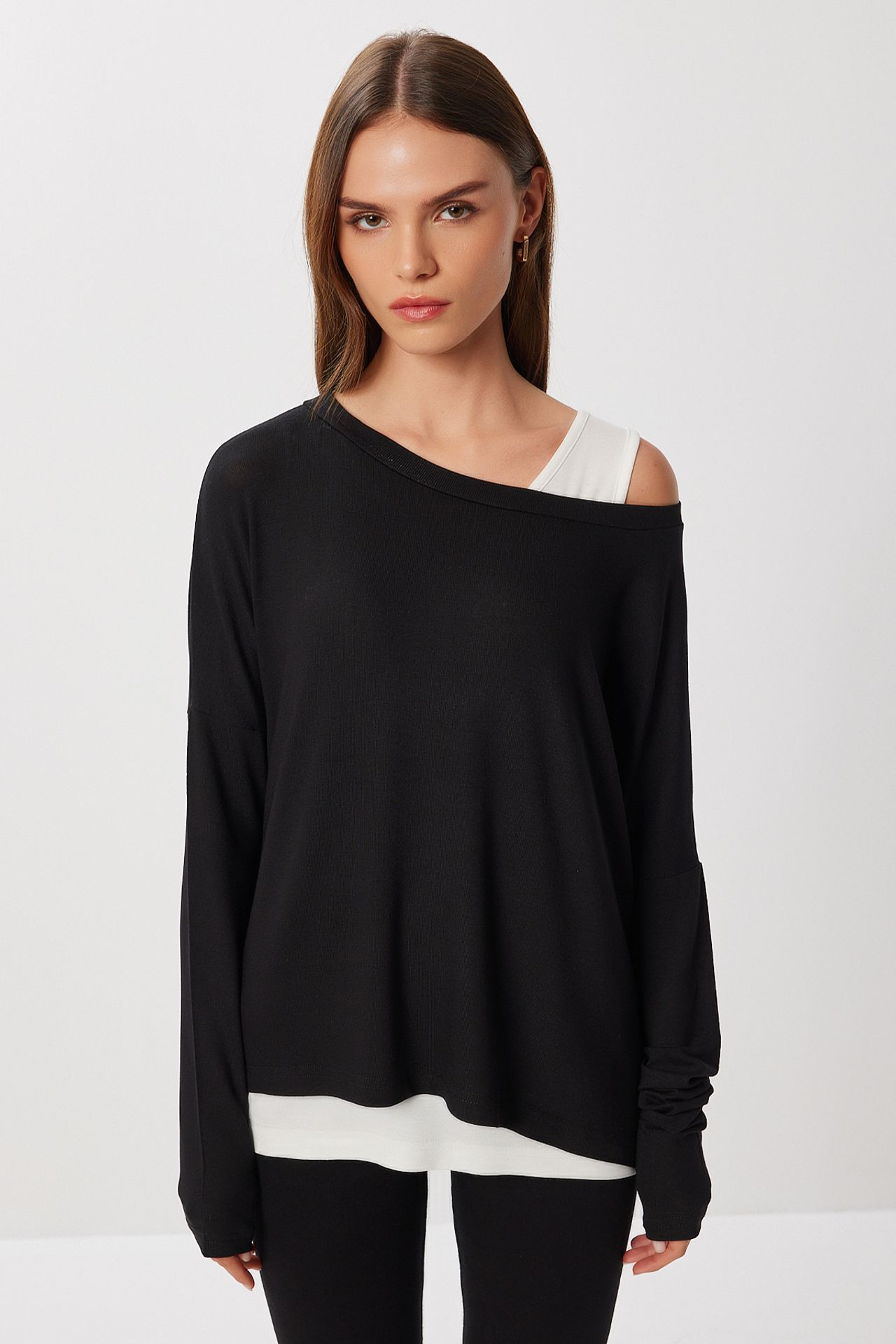 ISTANBUL Boat Neck Long Sleeve Blouse 4