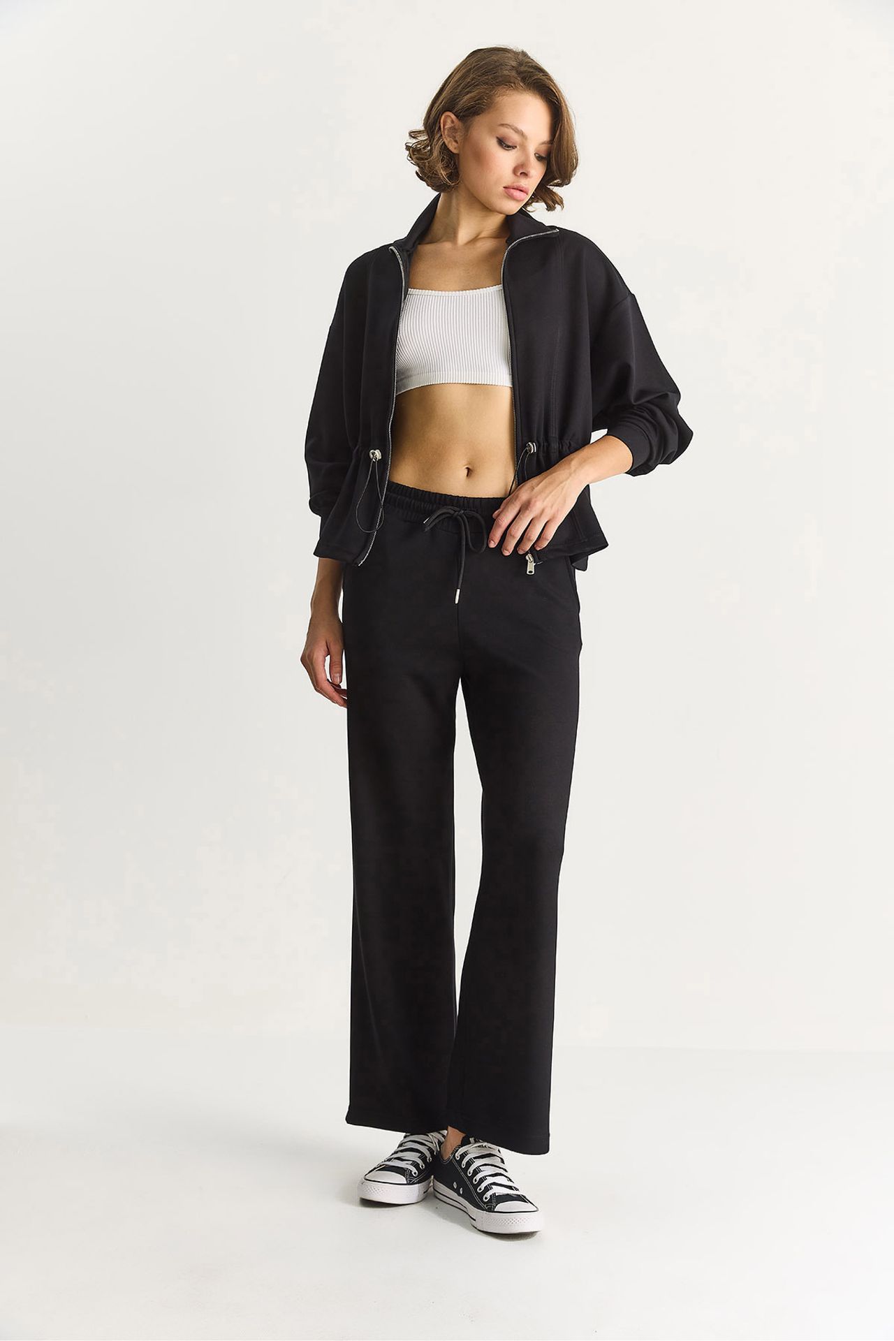 LUCCI Fitted Long Sleeve Jacket and Flare Pants Co-ord Set 5