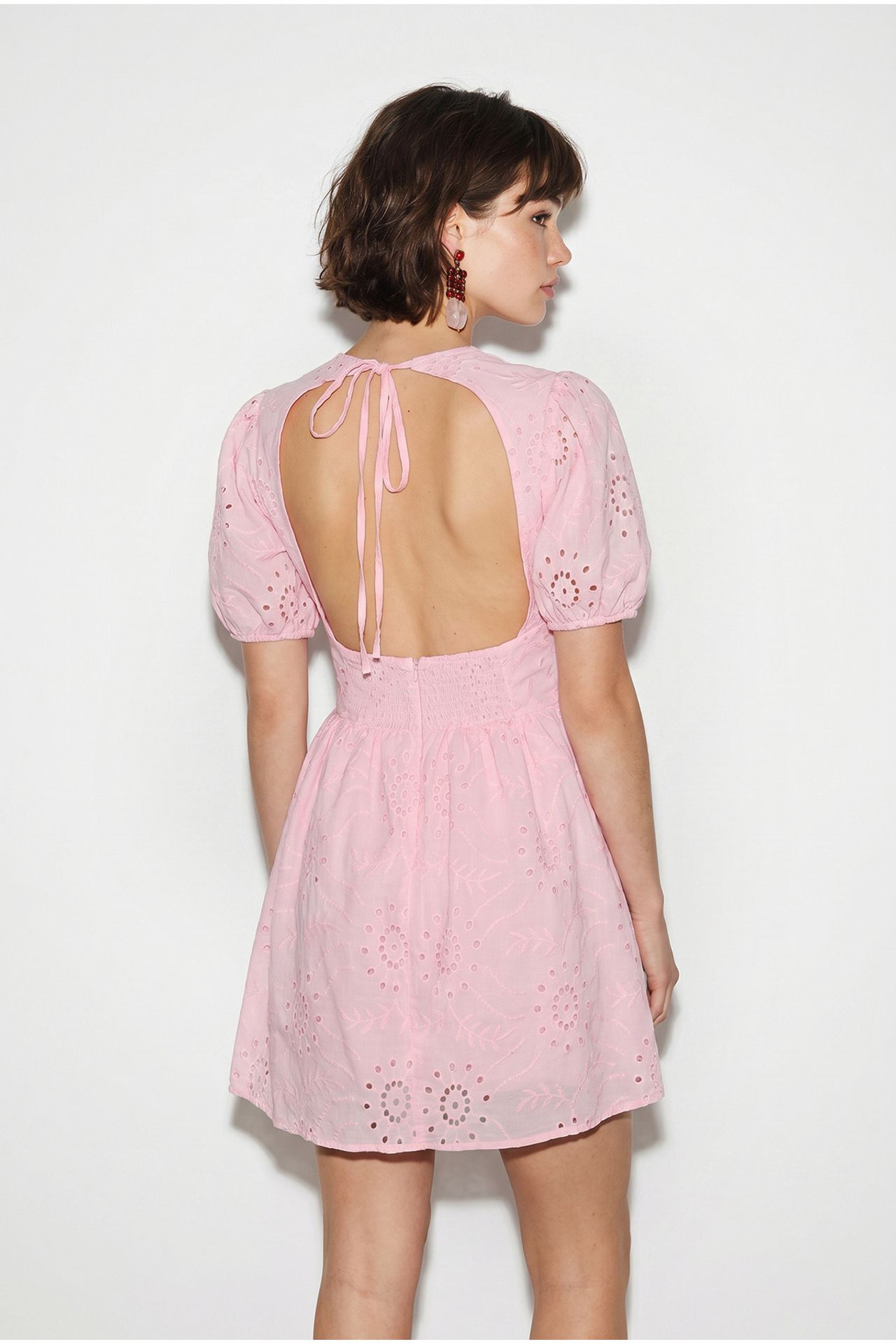 LUCCI Embroidered Mini Skater Dress 6