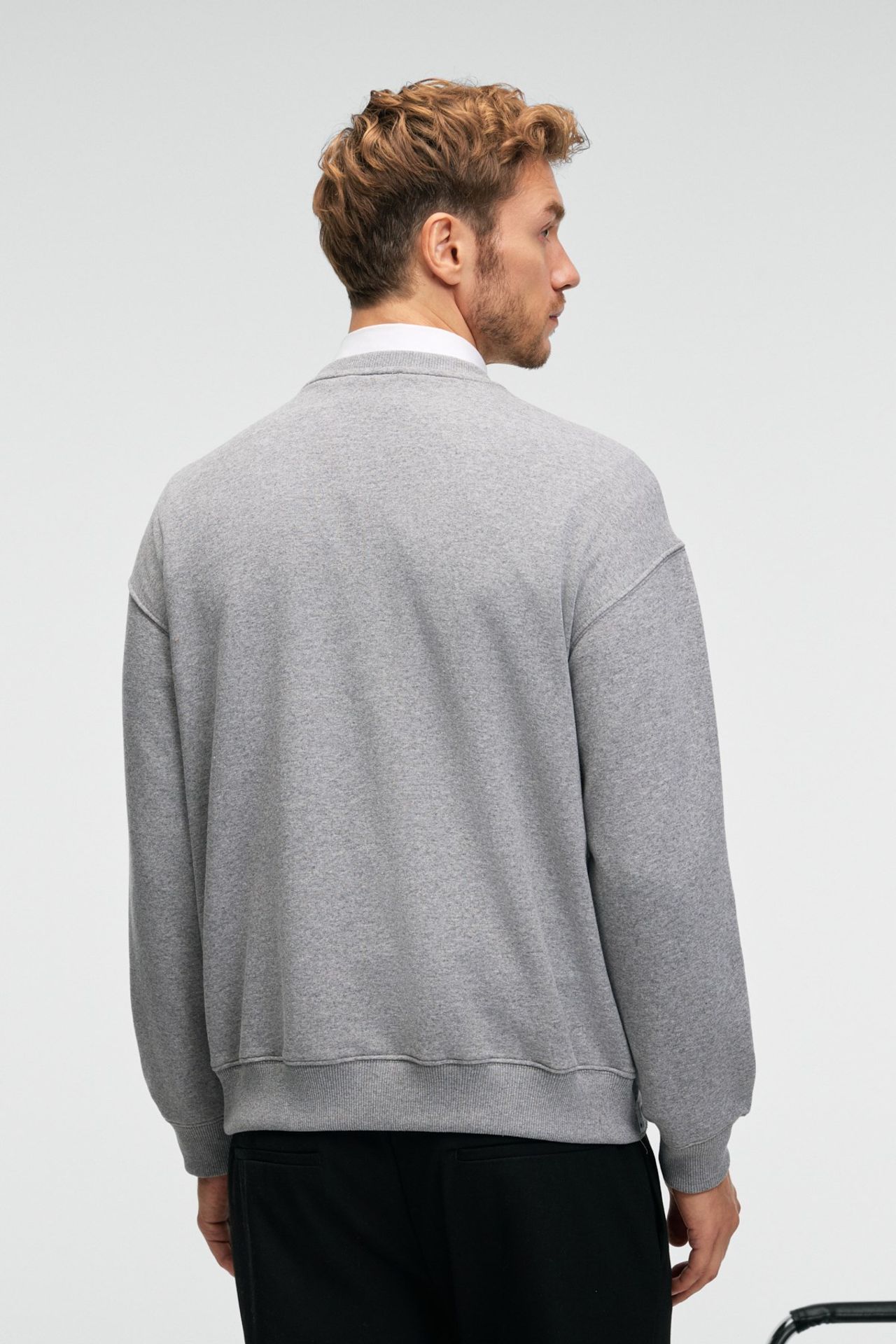 GRIMELANGE Fitilli Bisiklet Yaka Sweatshirt 5