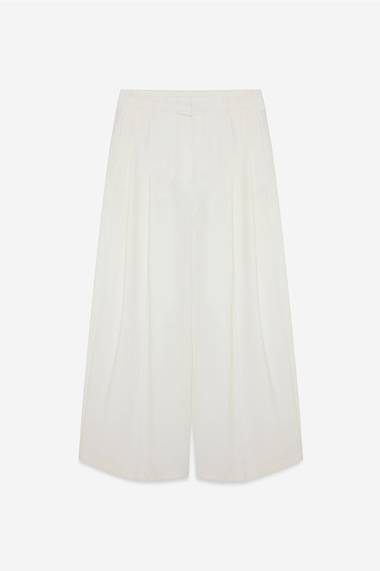 DILVIN Women's High-Waist Wide-Leg Crepe Trousers 5