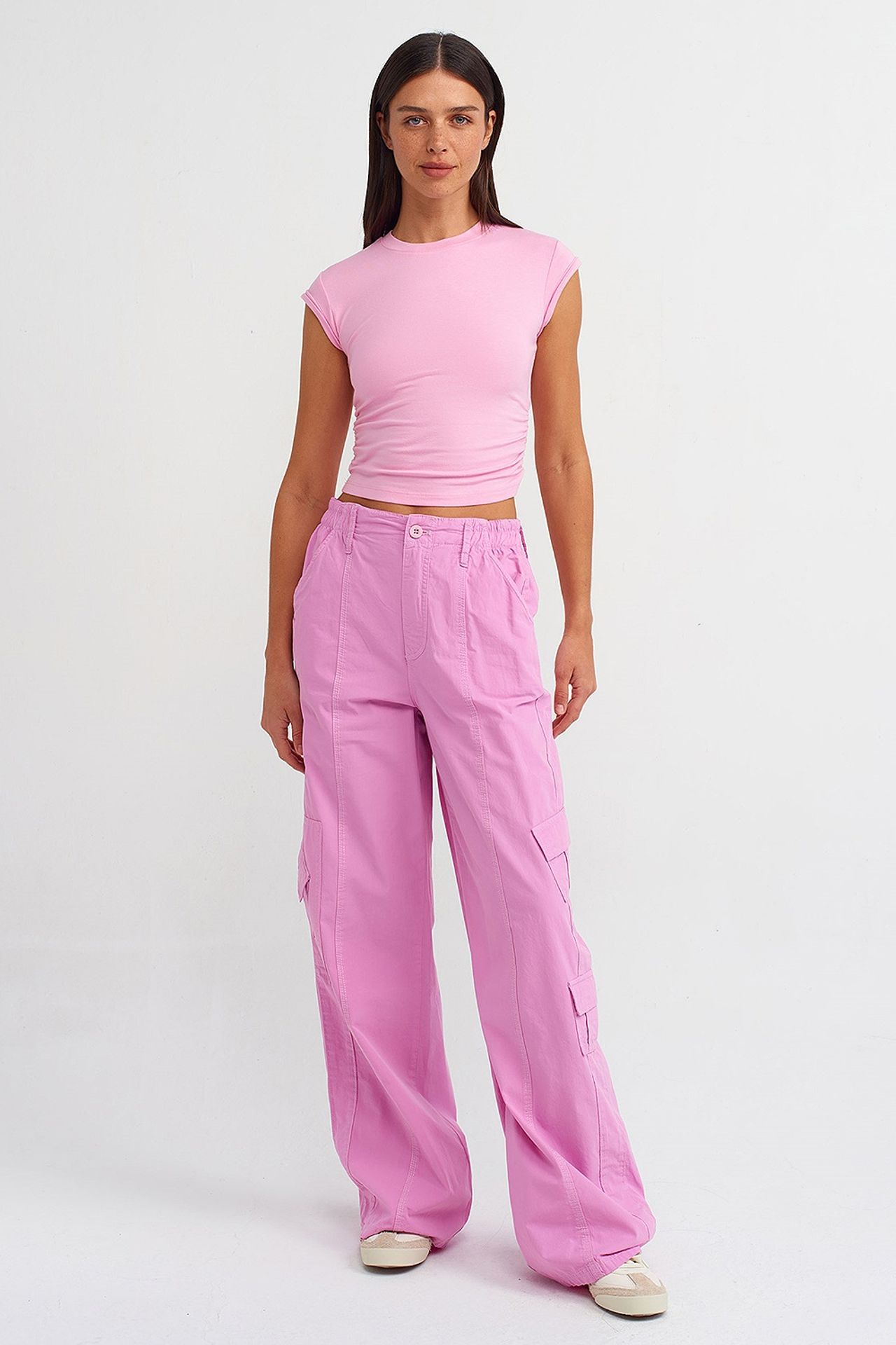 DILVIN Women's Sleeveless Crop T-shirt 3
