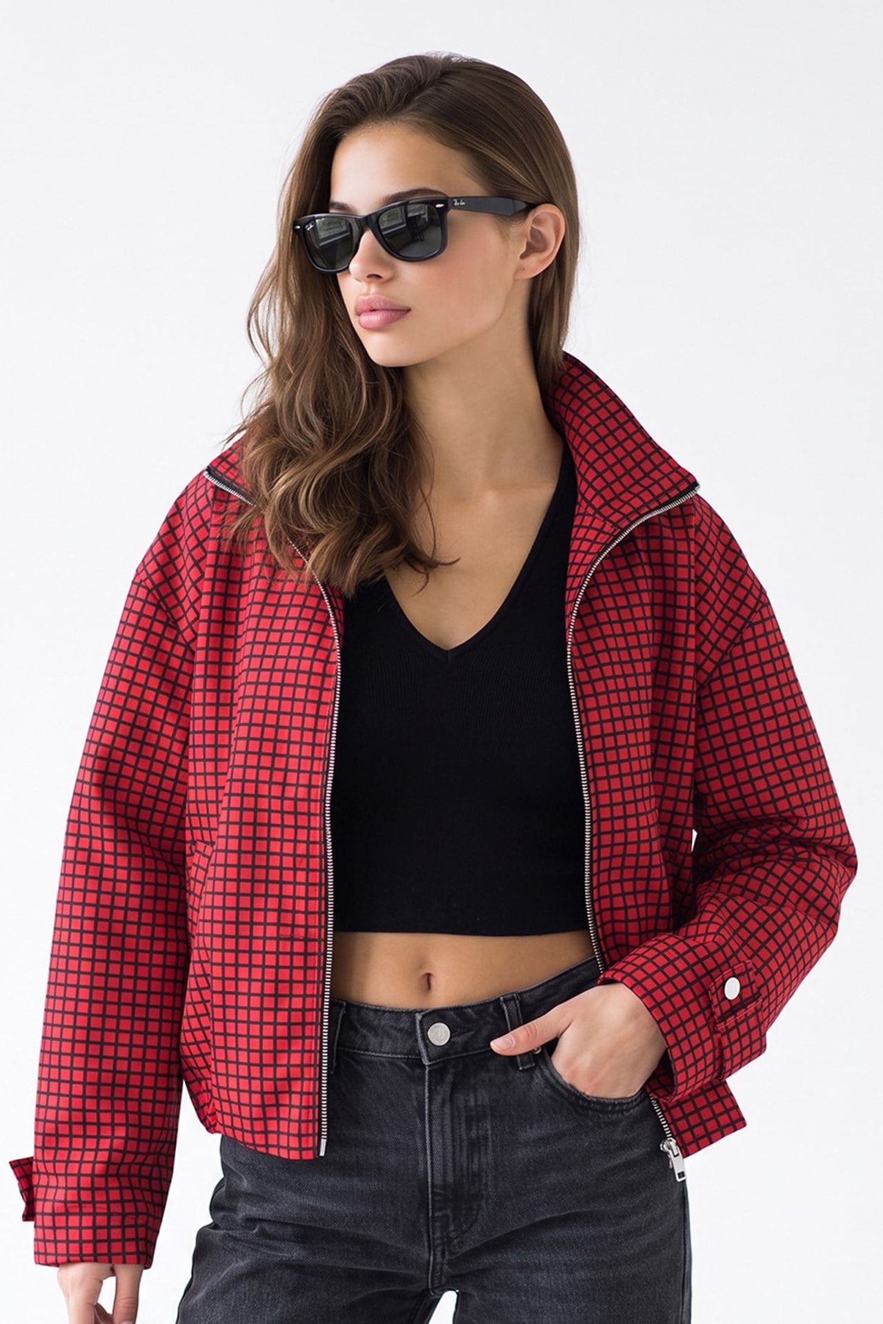 MIXRAY Women's Tailored Blazer