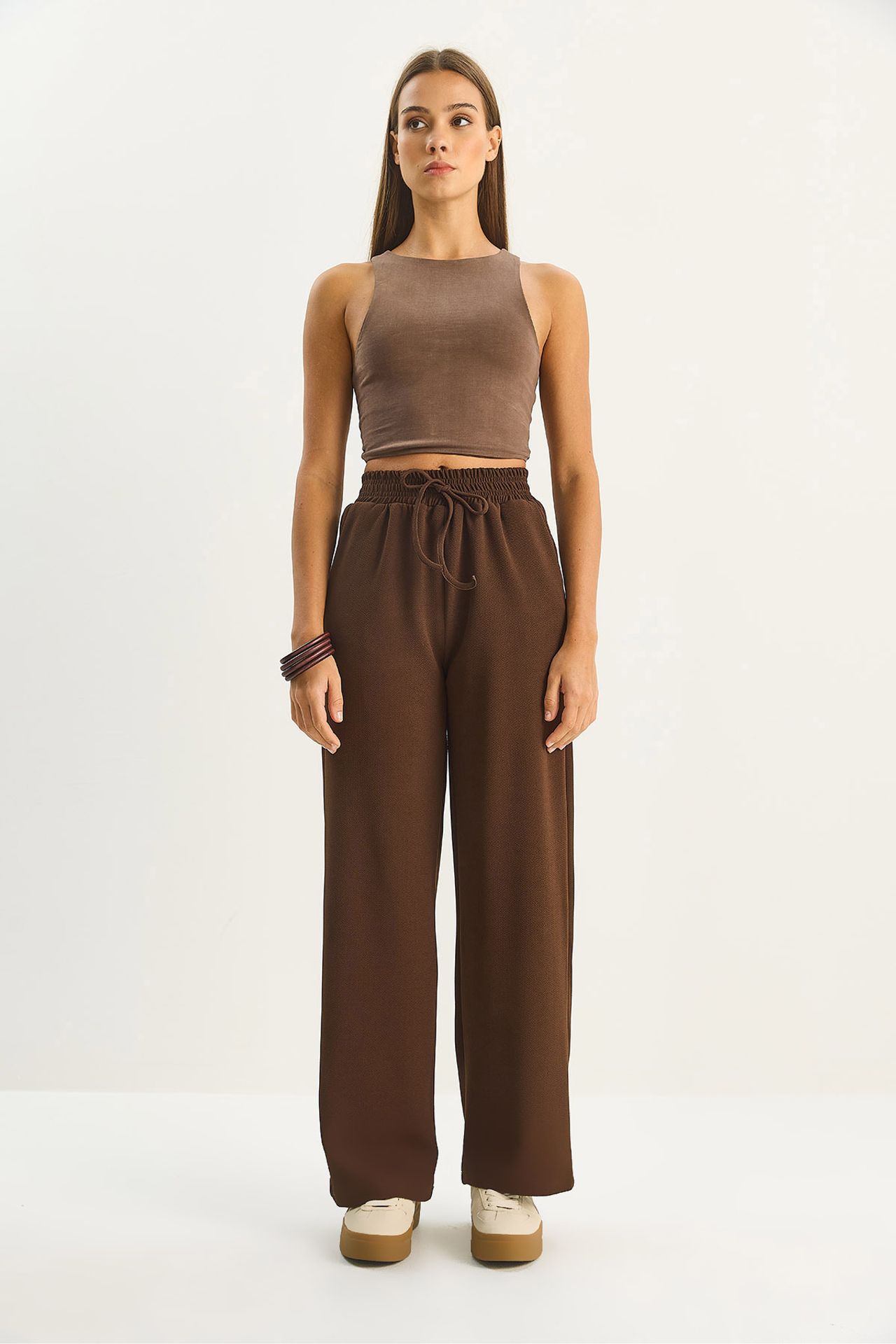 LUCCI High Waist Wide Leg Pants 3