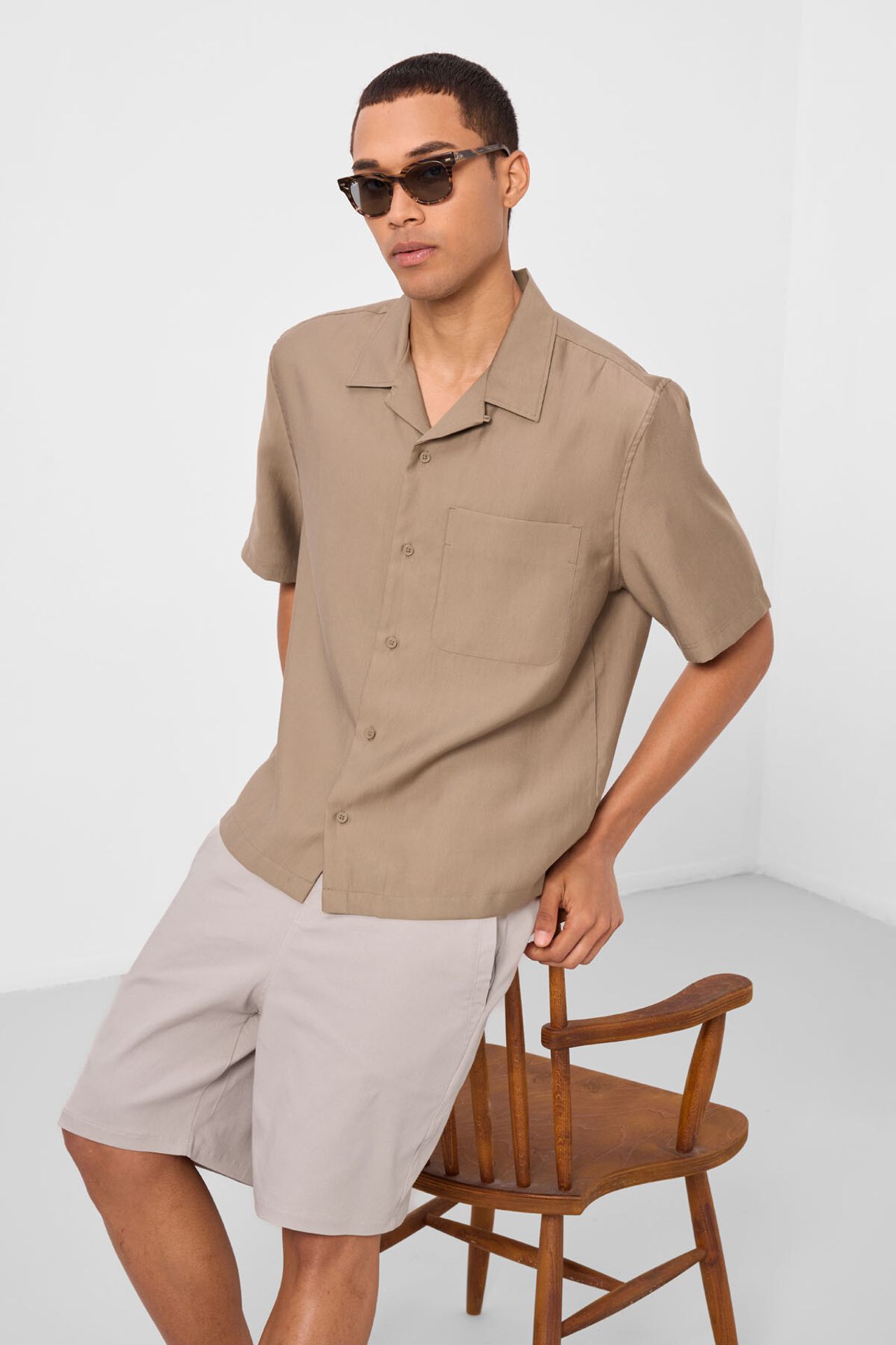 TOMMY Men's Woven Chino Shorts 5