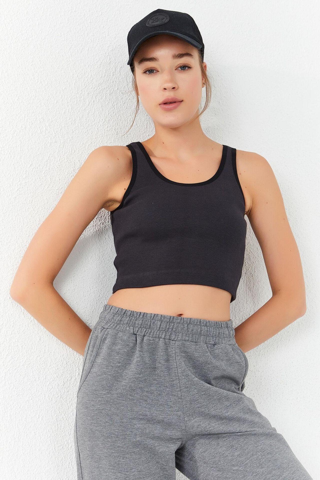 TOMMY Ribbed Sleeveless Crop Top 6