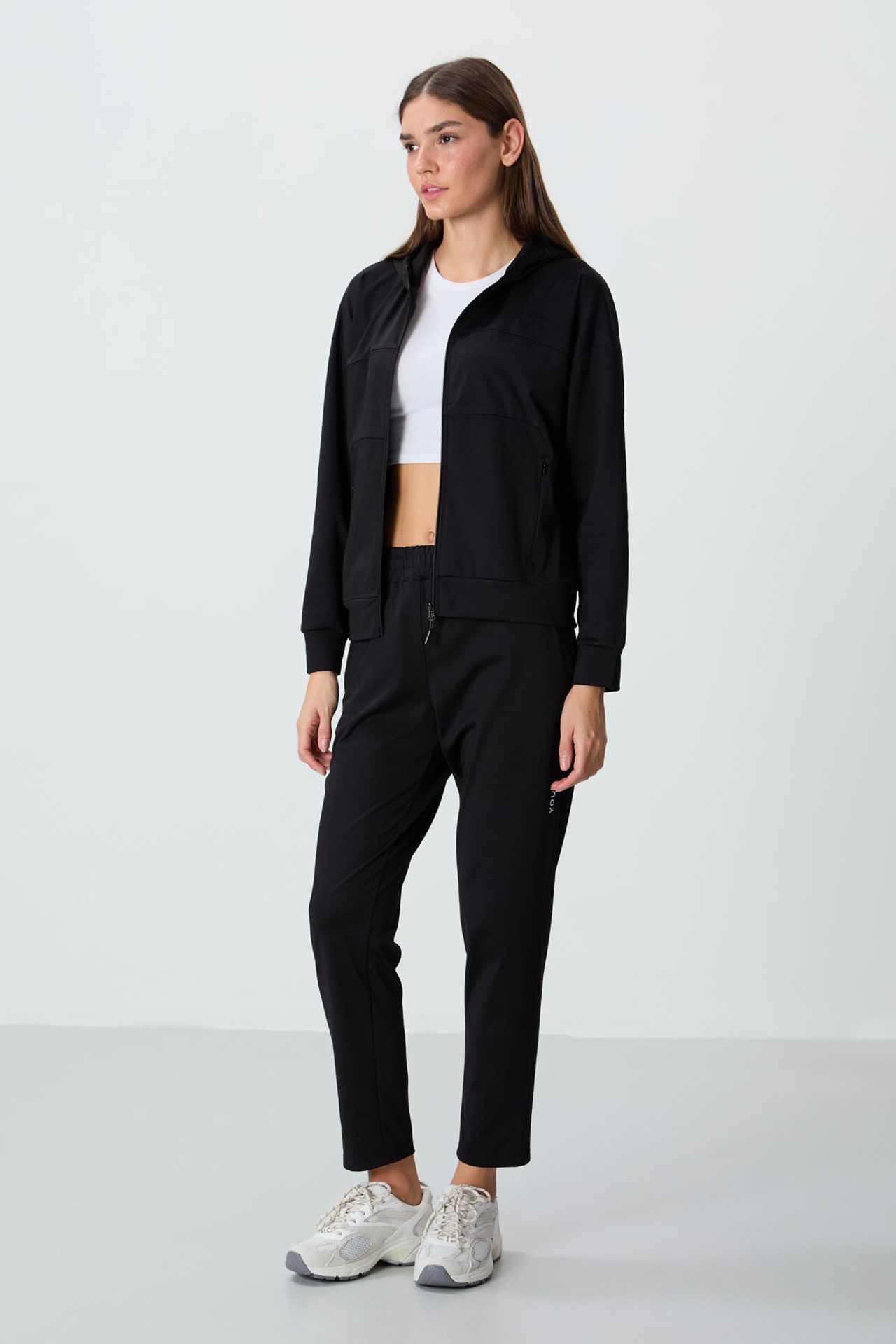 TOMMY Women’s Hooded Zip Sweatshirt And Pants Set 4
