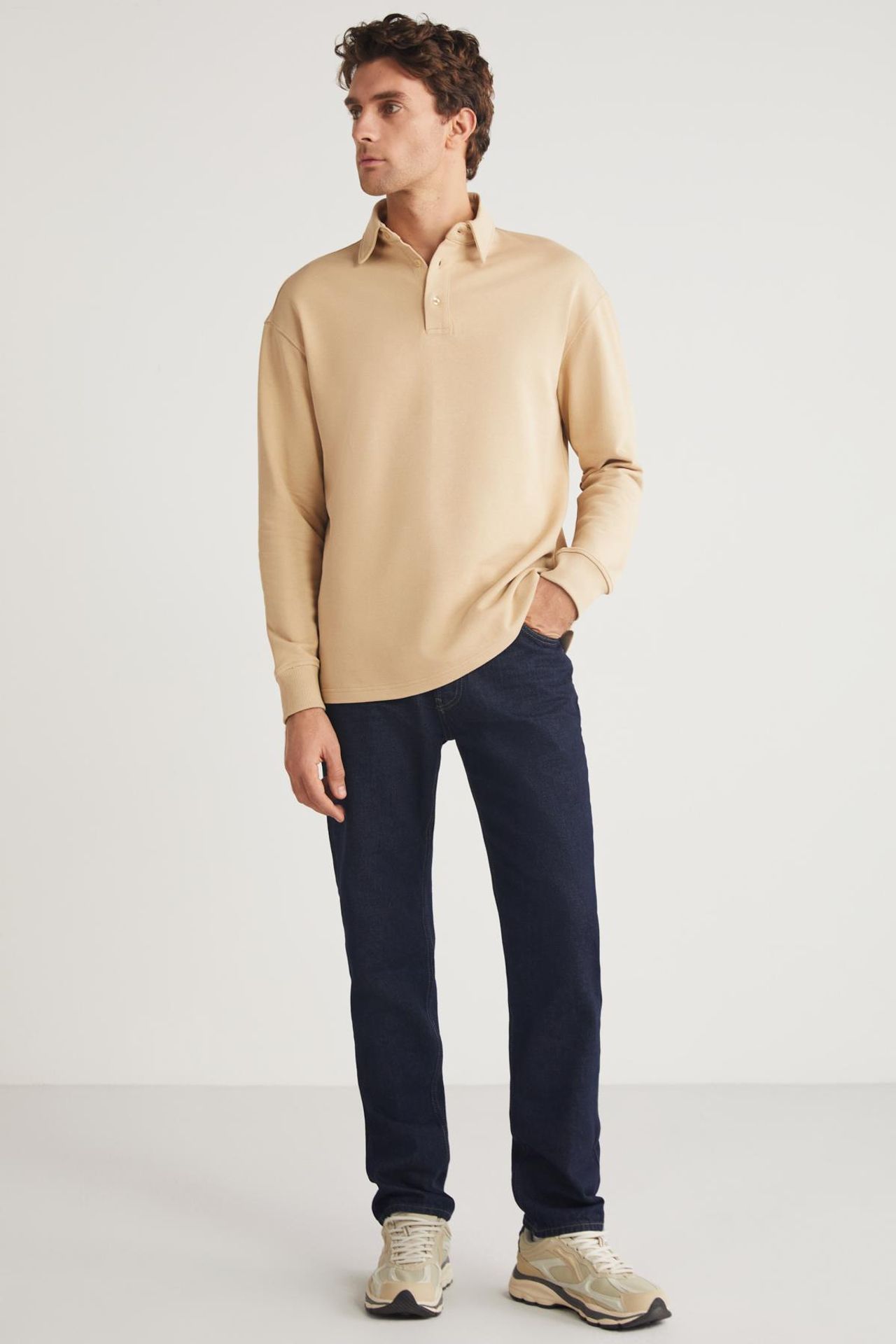 GRIMELANGE Polo Yaka Fitilli Sweatshirt 3