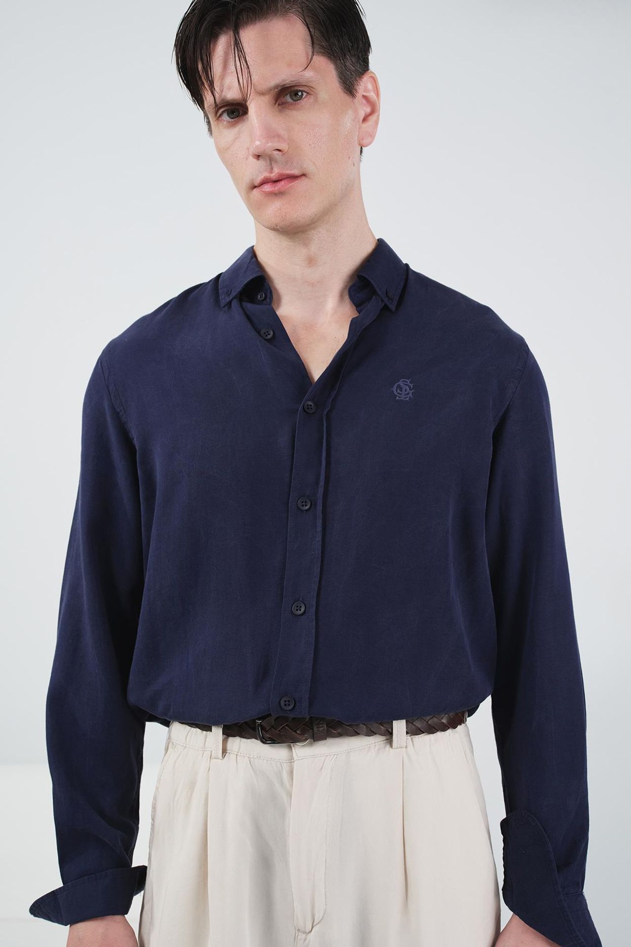 GIESTO Tencel Button-Up Shirt 5