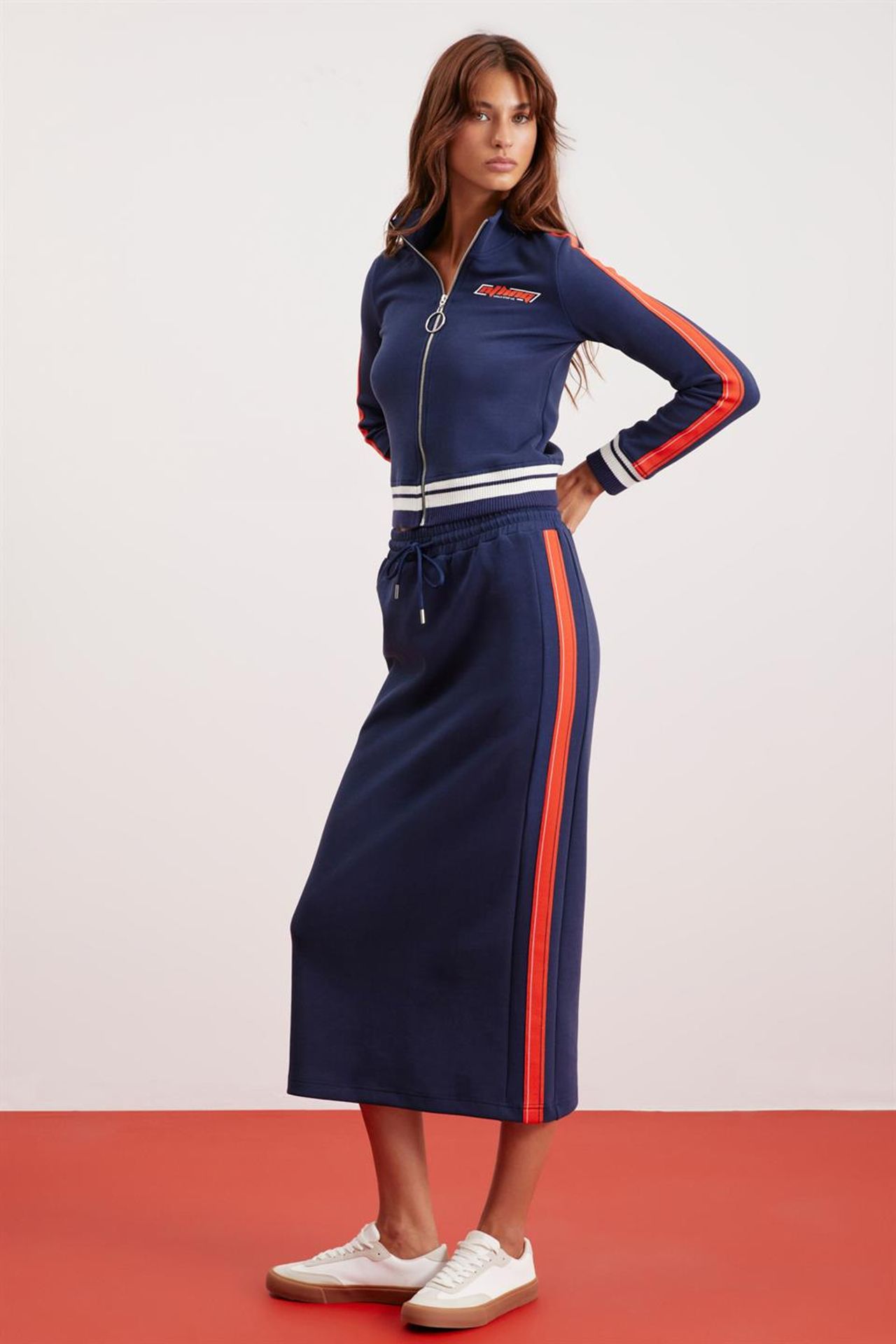 GRIMELANGE Striped Cropped Zip Jacket 6