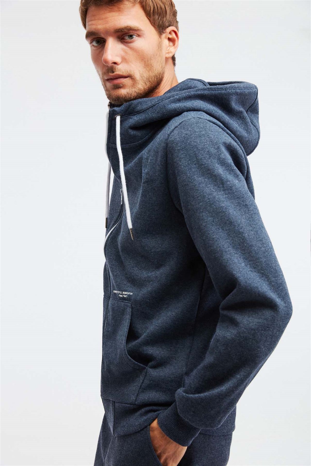 GRIMELANGE Kapüşonlu Fermuarlı Sweatshirt Ceket 6