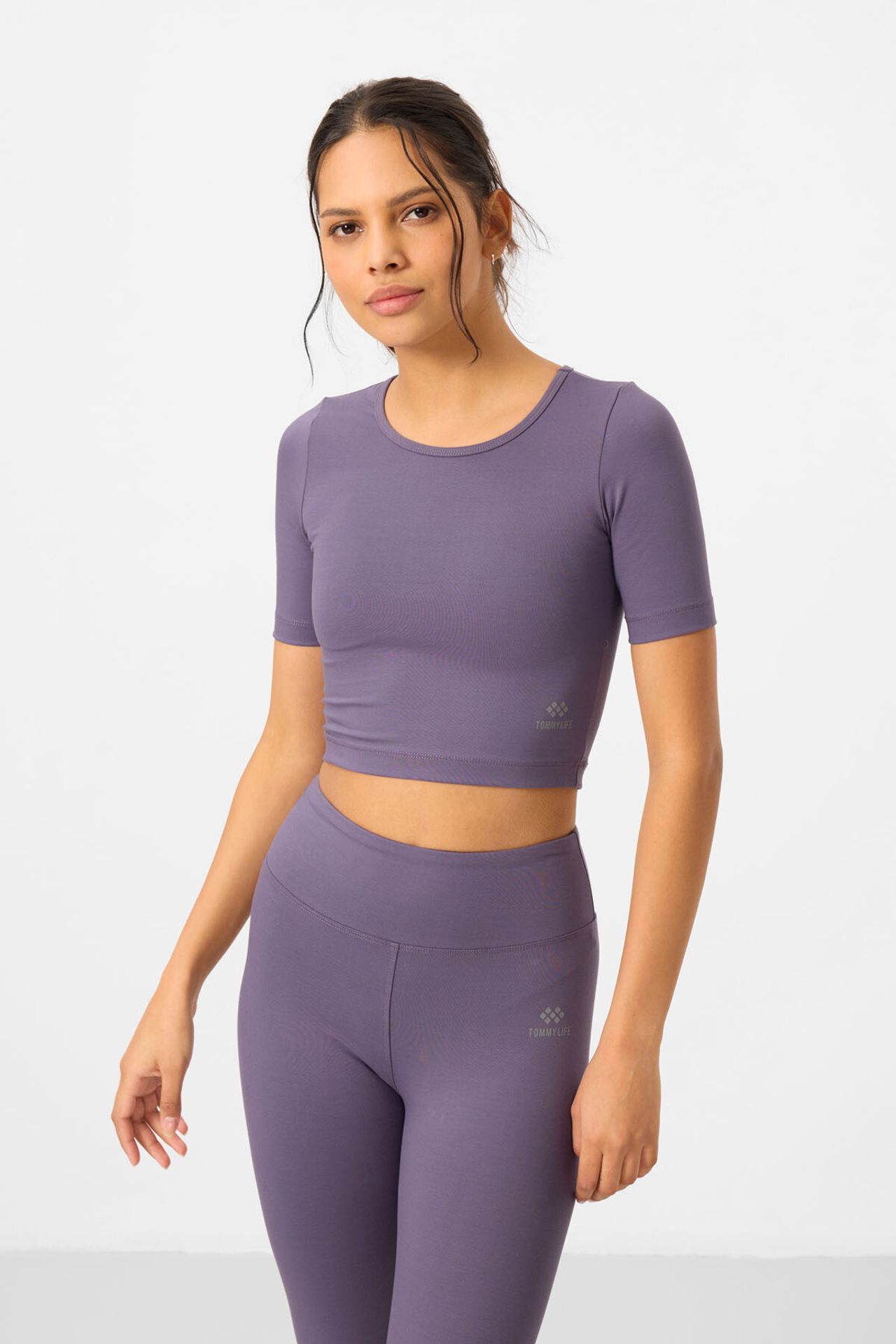 TOMMY Cotton Elastane Capri T-Shirt and Leggings Set 6