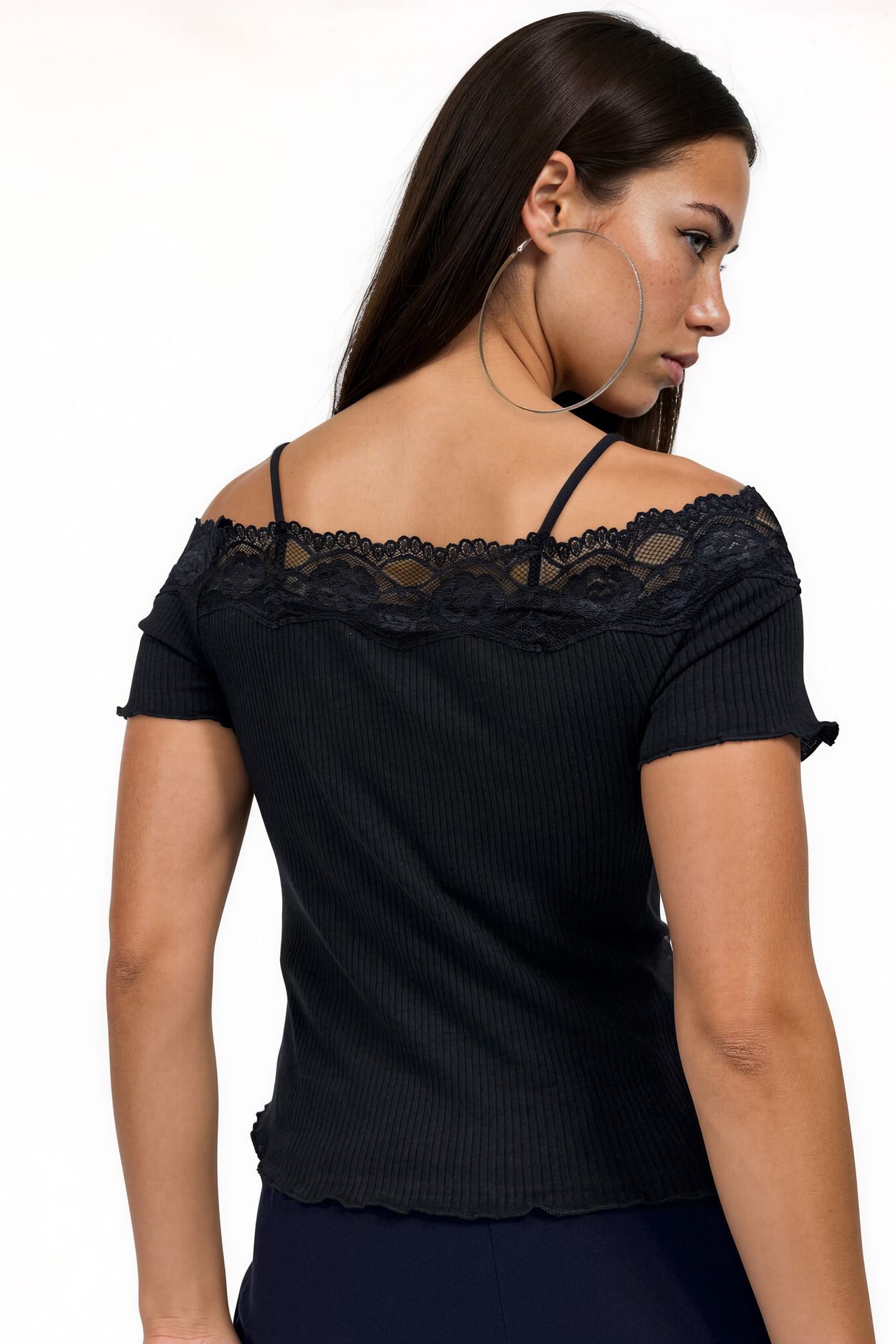 BUSEM Ribbed Cotton Square-Neck Cami Top 3