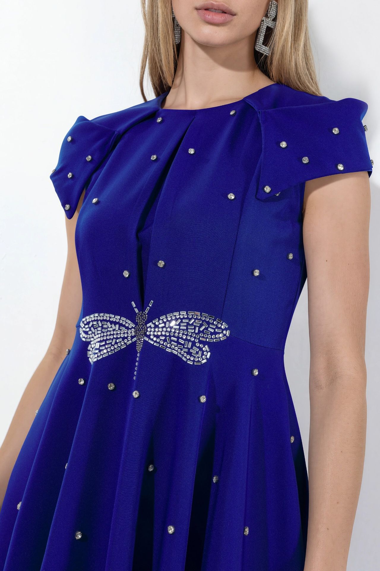 MSN Women's A-line Mini Dress With Sequins 4