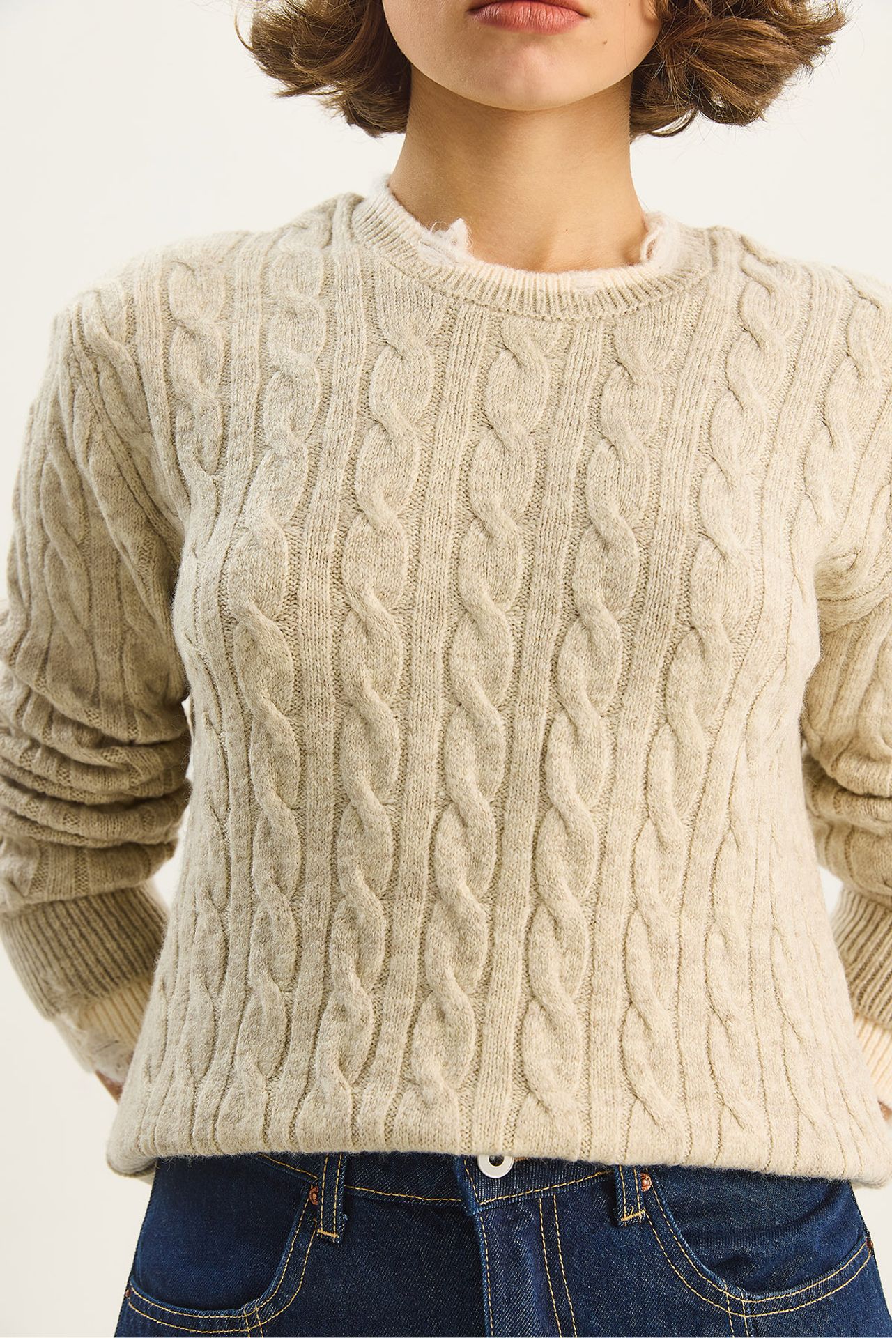 LUCCI Hair Braid Patterned Sweater 6