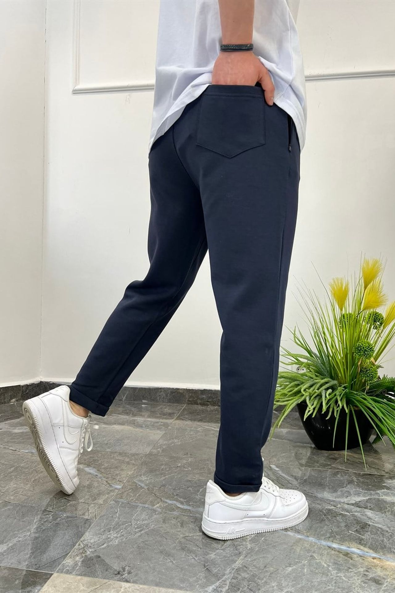 NOMARC Elastik Belli Dar Paça Joggers 2