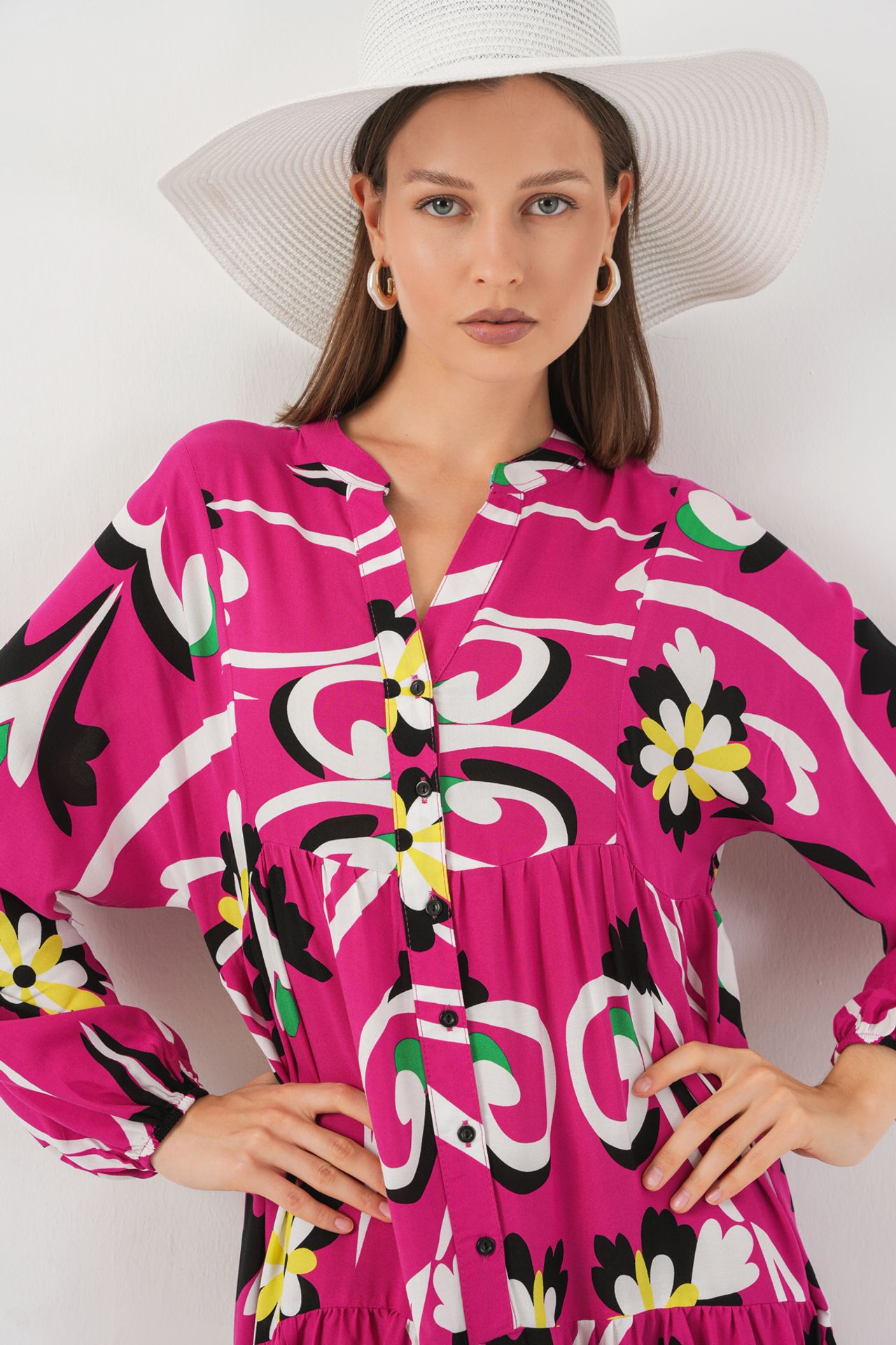 BDART Patterned V-Neck Maxi Dress 2