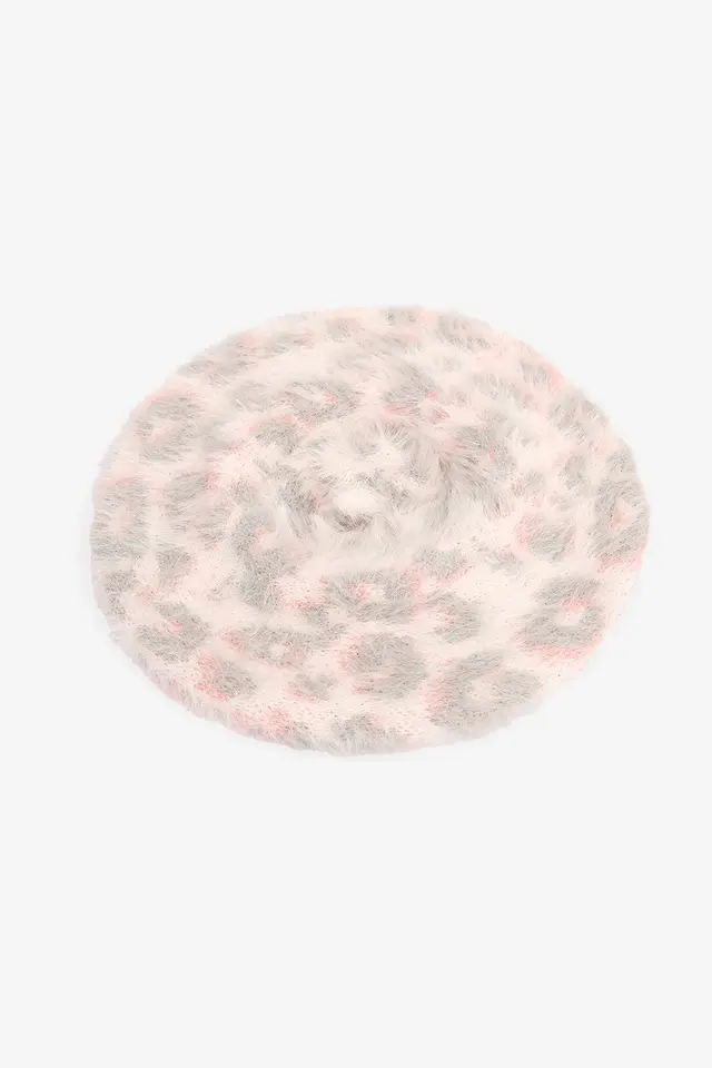 PENTI Girls' Leopard Print Beanie