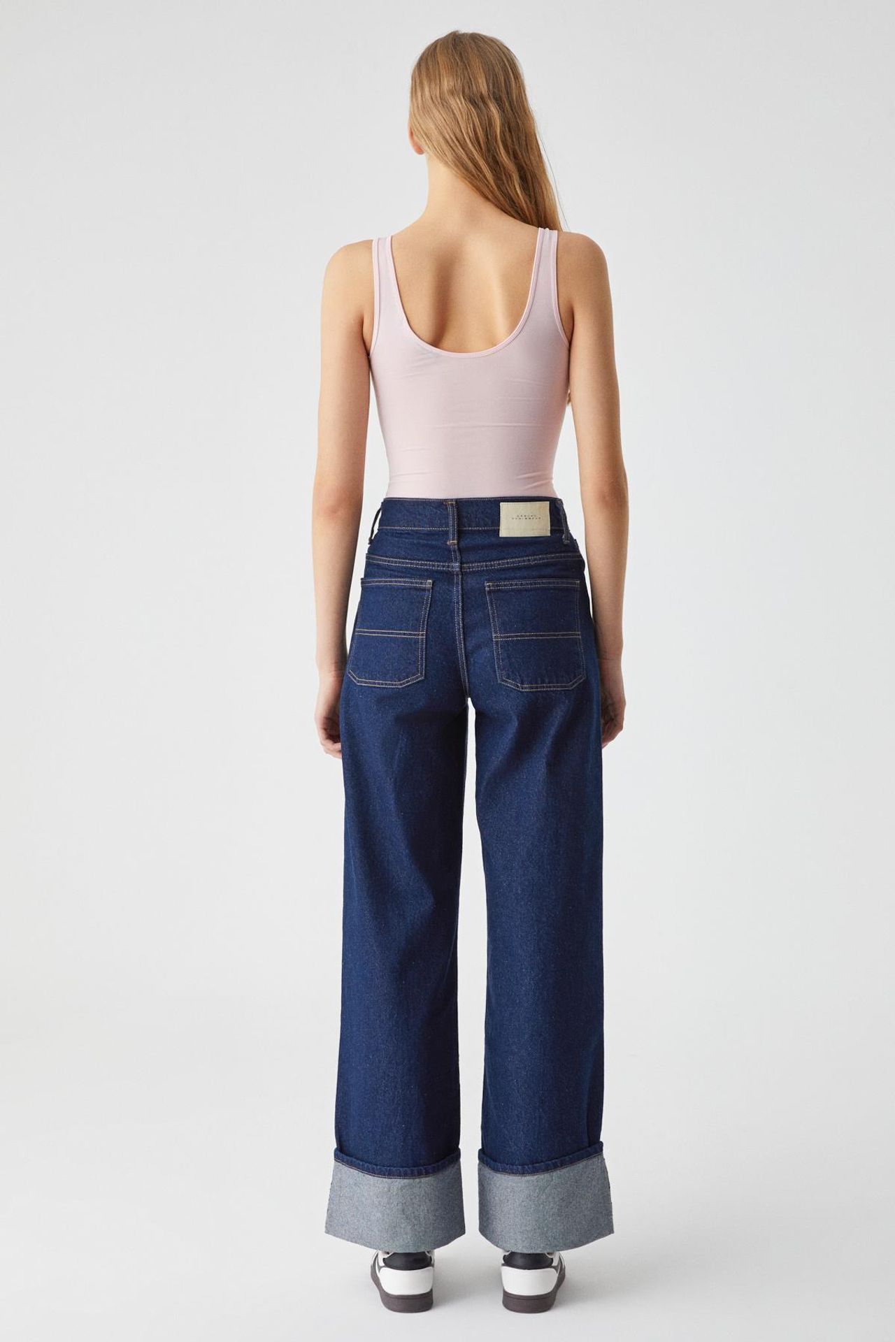 GRIMELANGE Slim Fit U-Neck Snap Tank Top 6