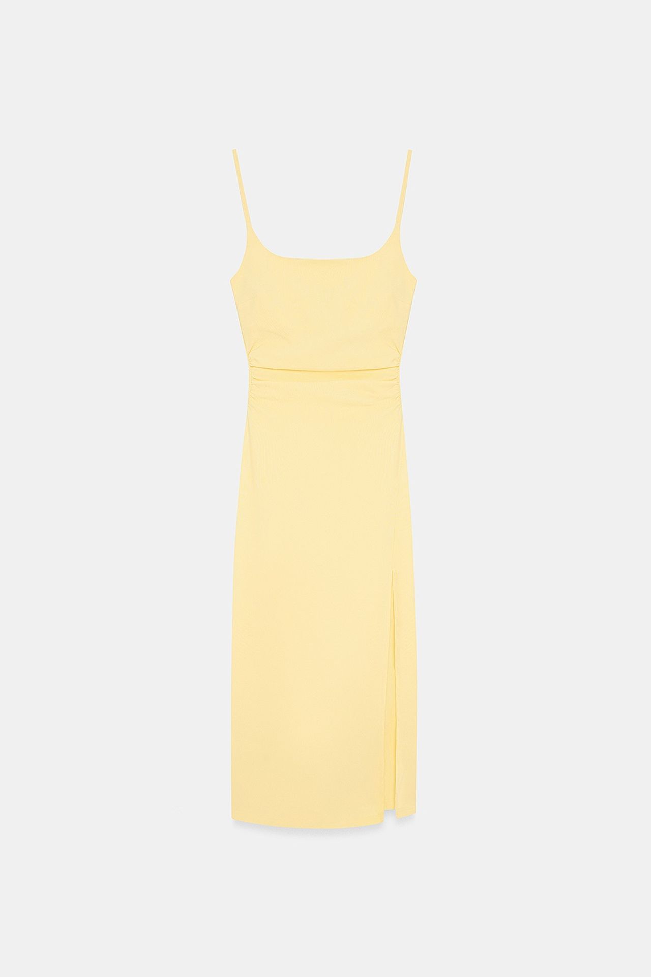 DILVIN Kadın Kolsuz Bodycon Midi Elbise 4