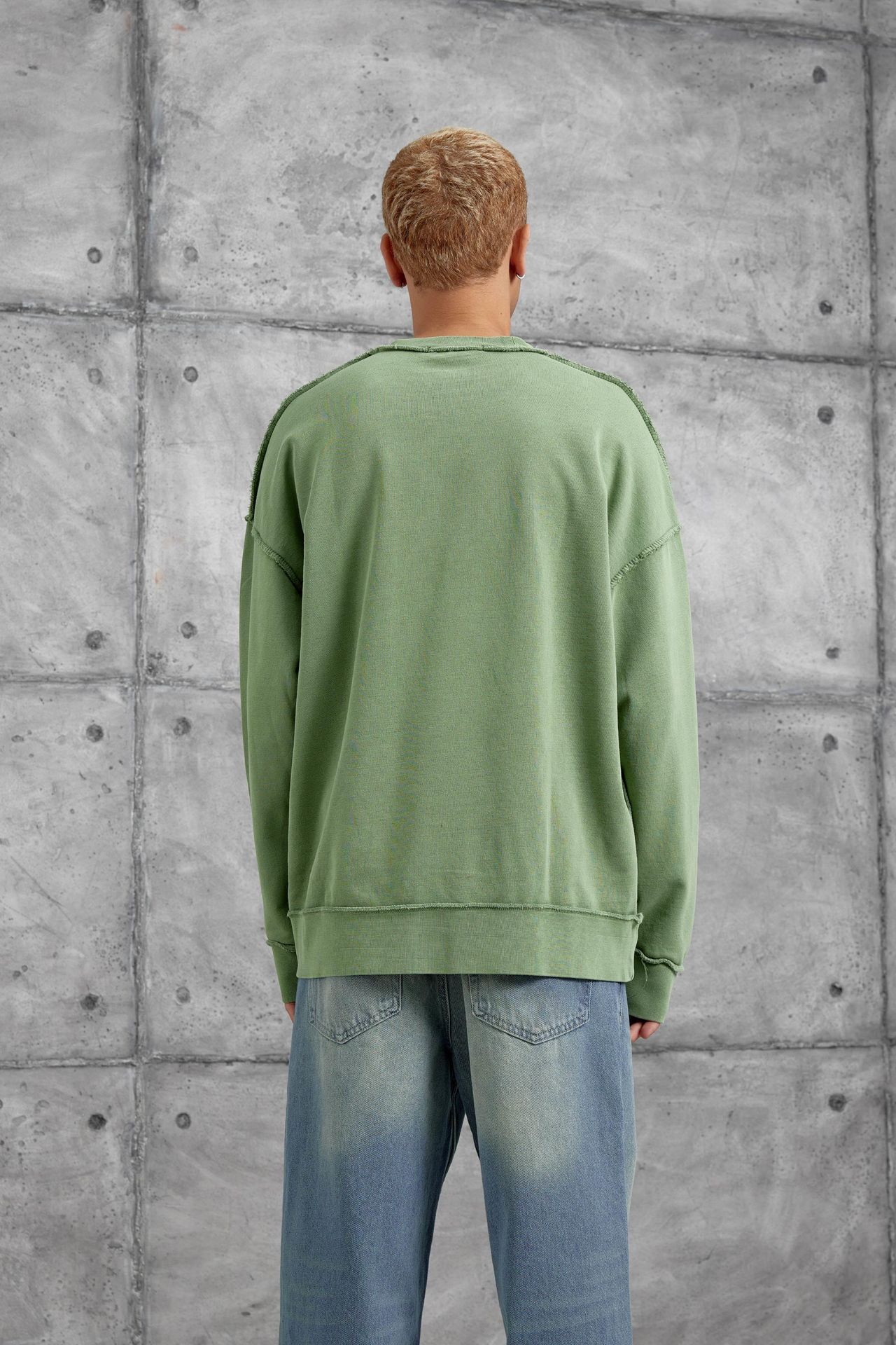 NOMARC Baskılı Oversize Bisiklet Yaka Sweatshirt 3