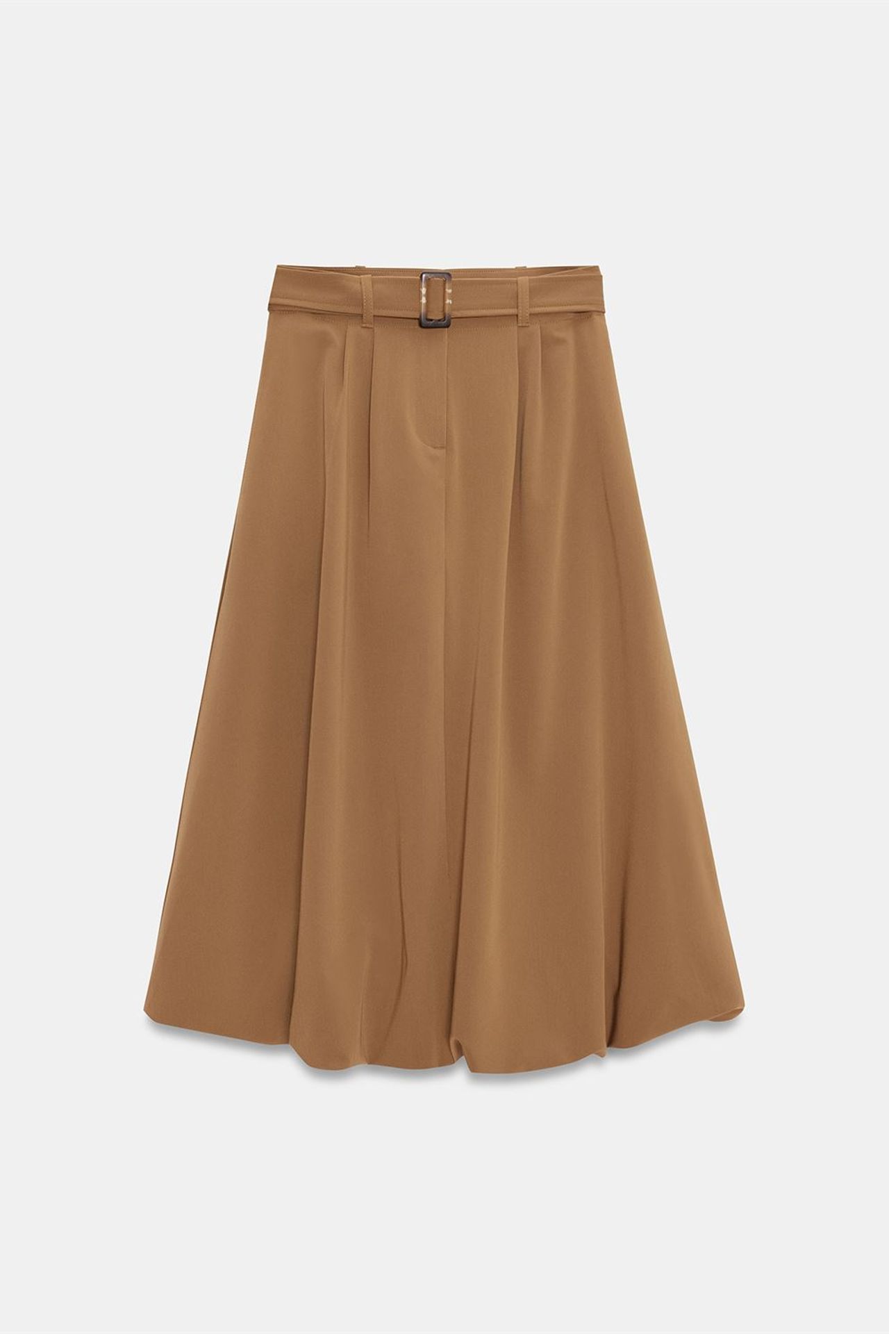 DILVIN High-waist Belted Midi Balloon Skirt 5