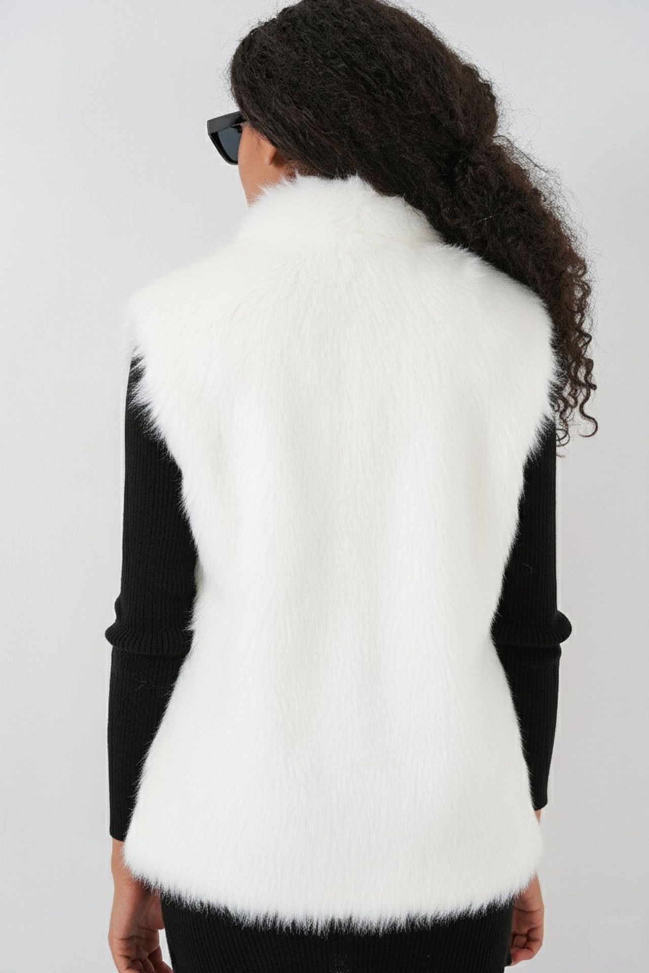 BDART Faux Fur Shawl Collar Vest 3