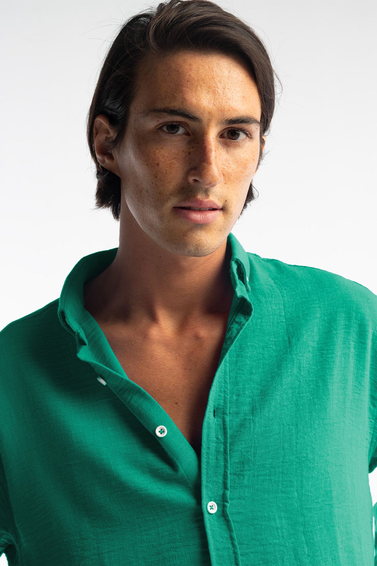 GIESTO Oversized Button-Up Long Sleeve Shirt 2