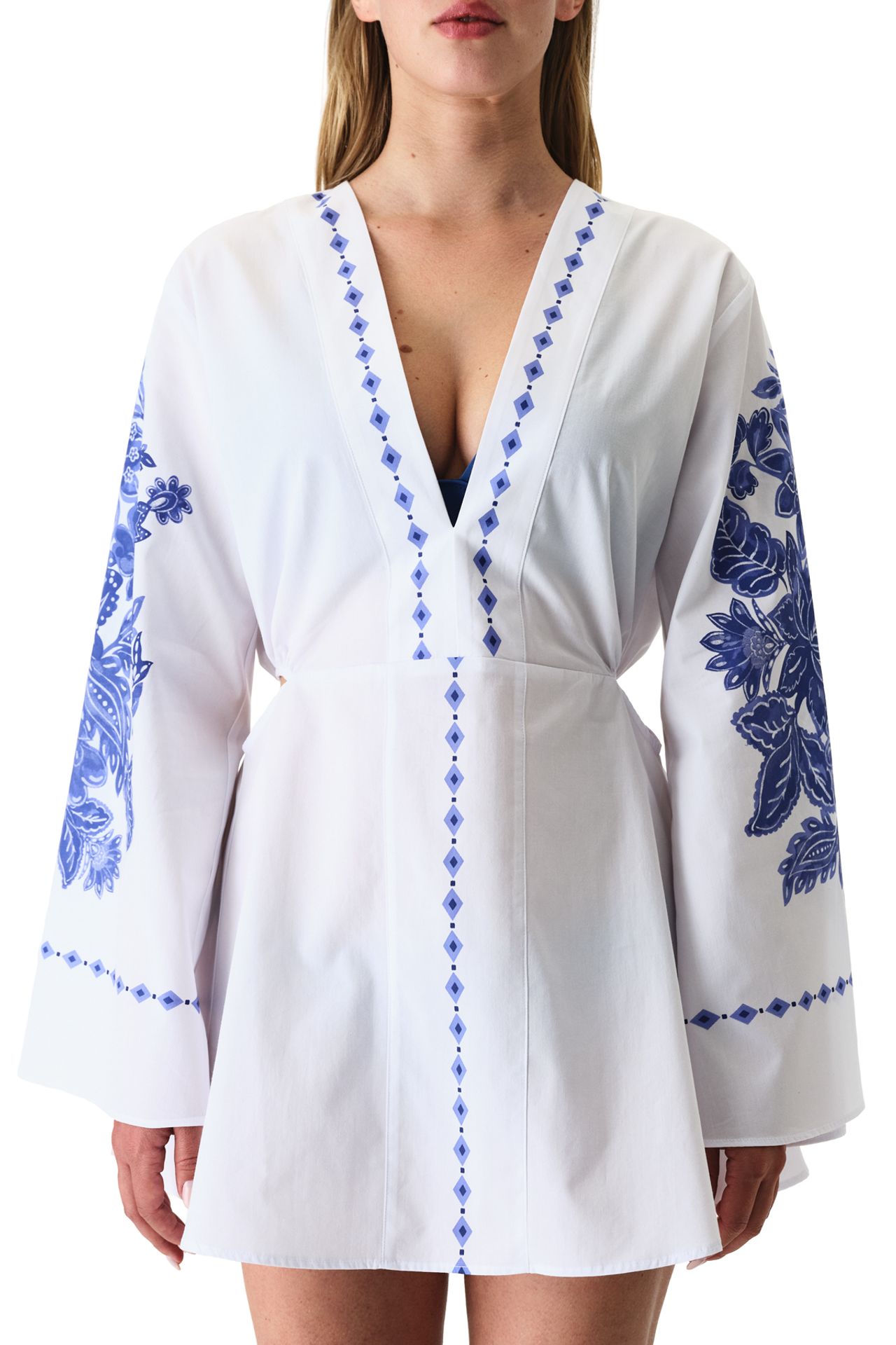 PENTI Giana Floral Long Sleeve Kaftan