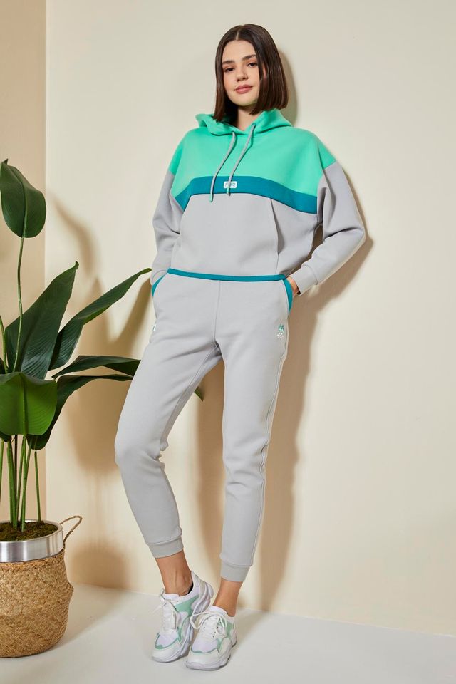 TOMMY Color-Blocked Hooded Sweatshirt And Pants Set