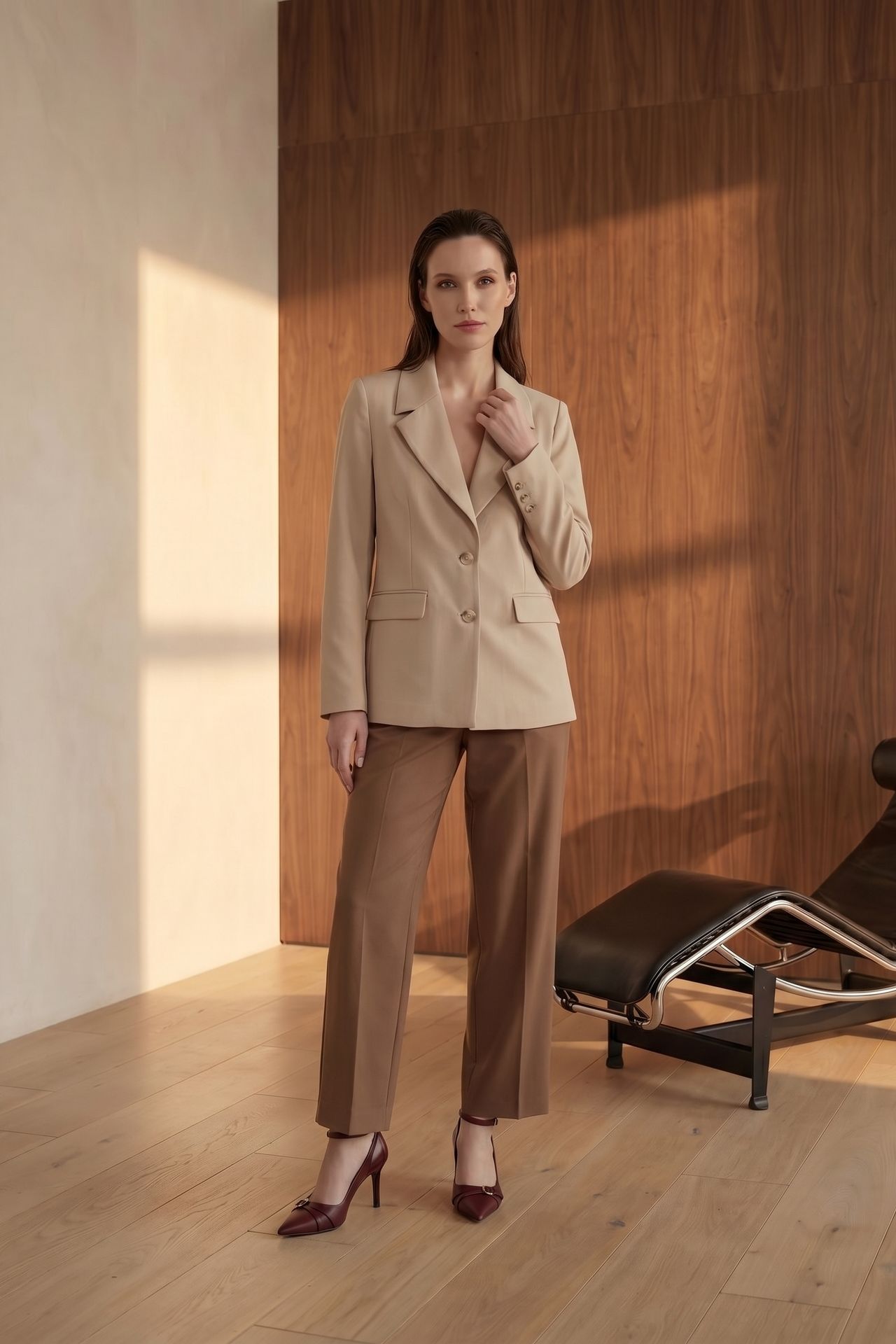 MY FASHION Shawl Collar Button Blazer Jacket 6
