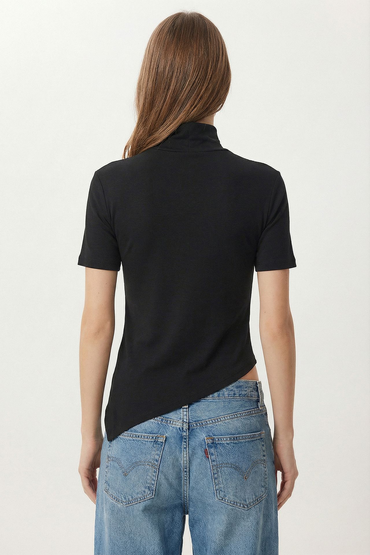 ISTANBUL Slim Fit Turtleneck Blouse 4