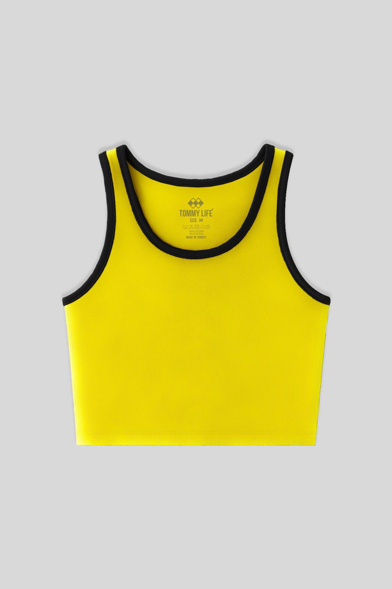TOMMY Ribbed Sleeveless Crop Top 1