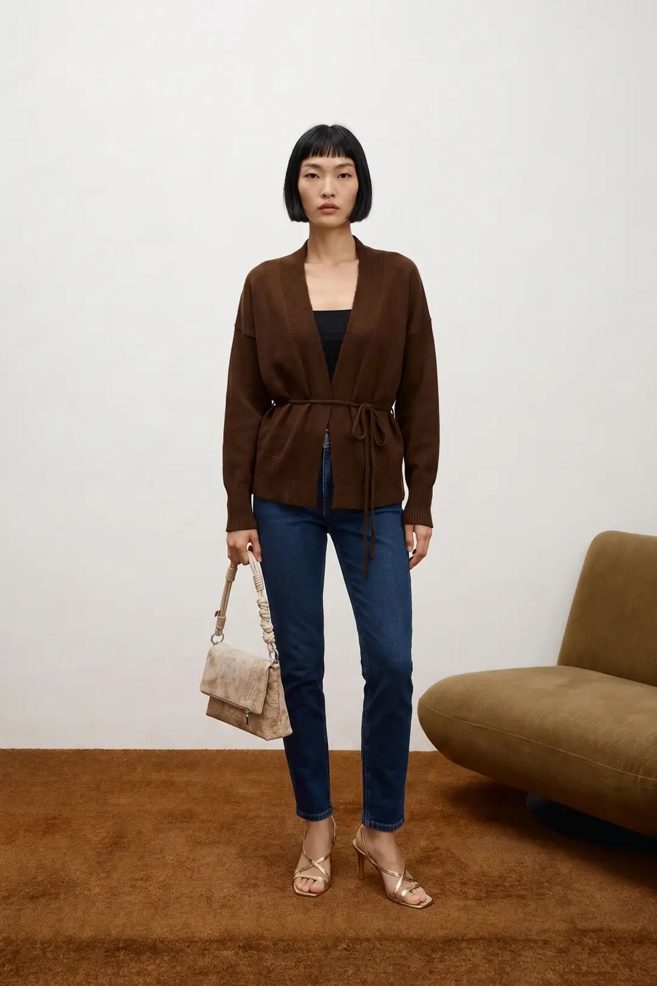 MY FASHION Normal Kesim Açık Ön Örgü Hırka 2