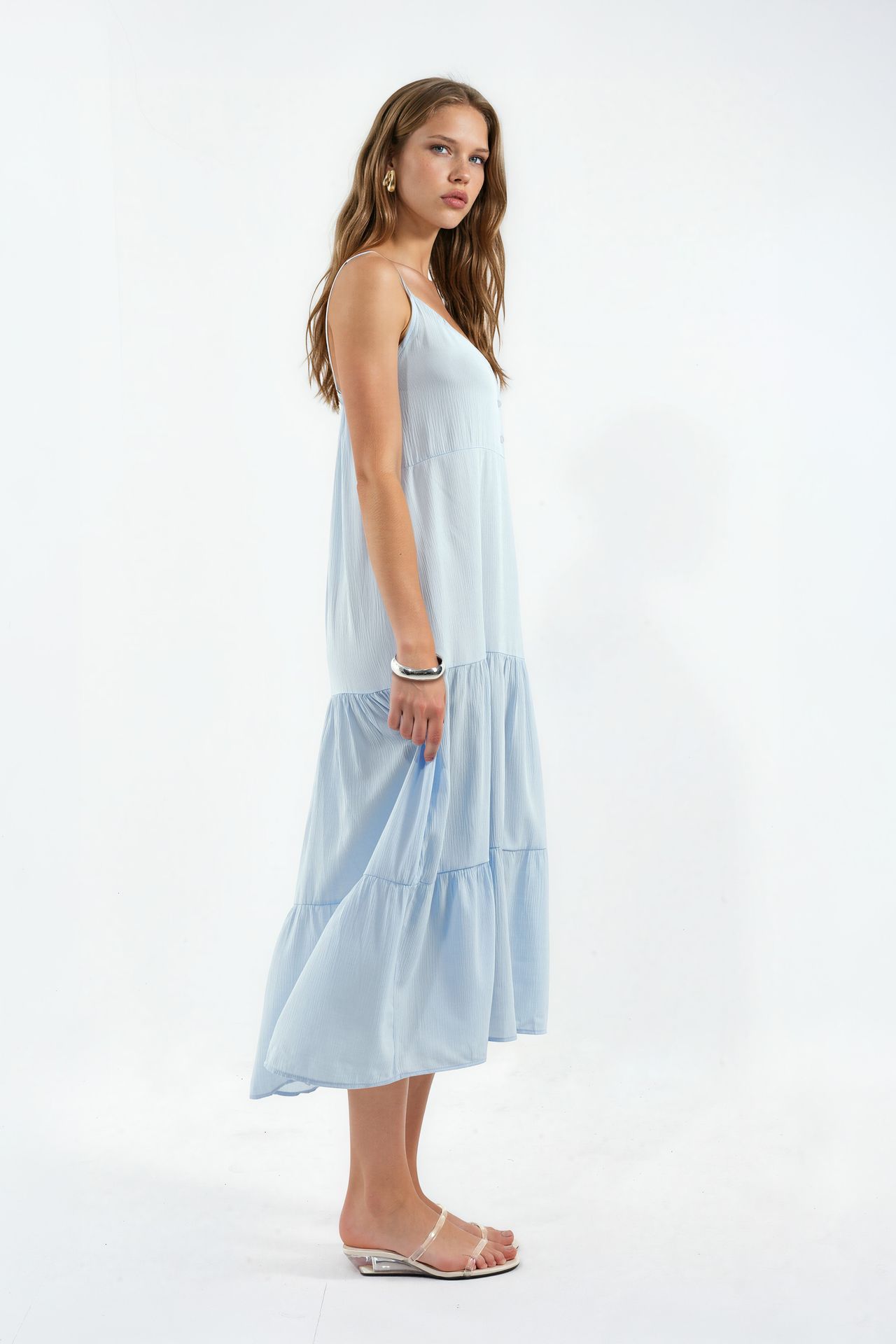 BDART Loose Fit Midi Dress with Square Collar 2