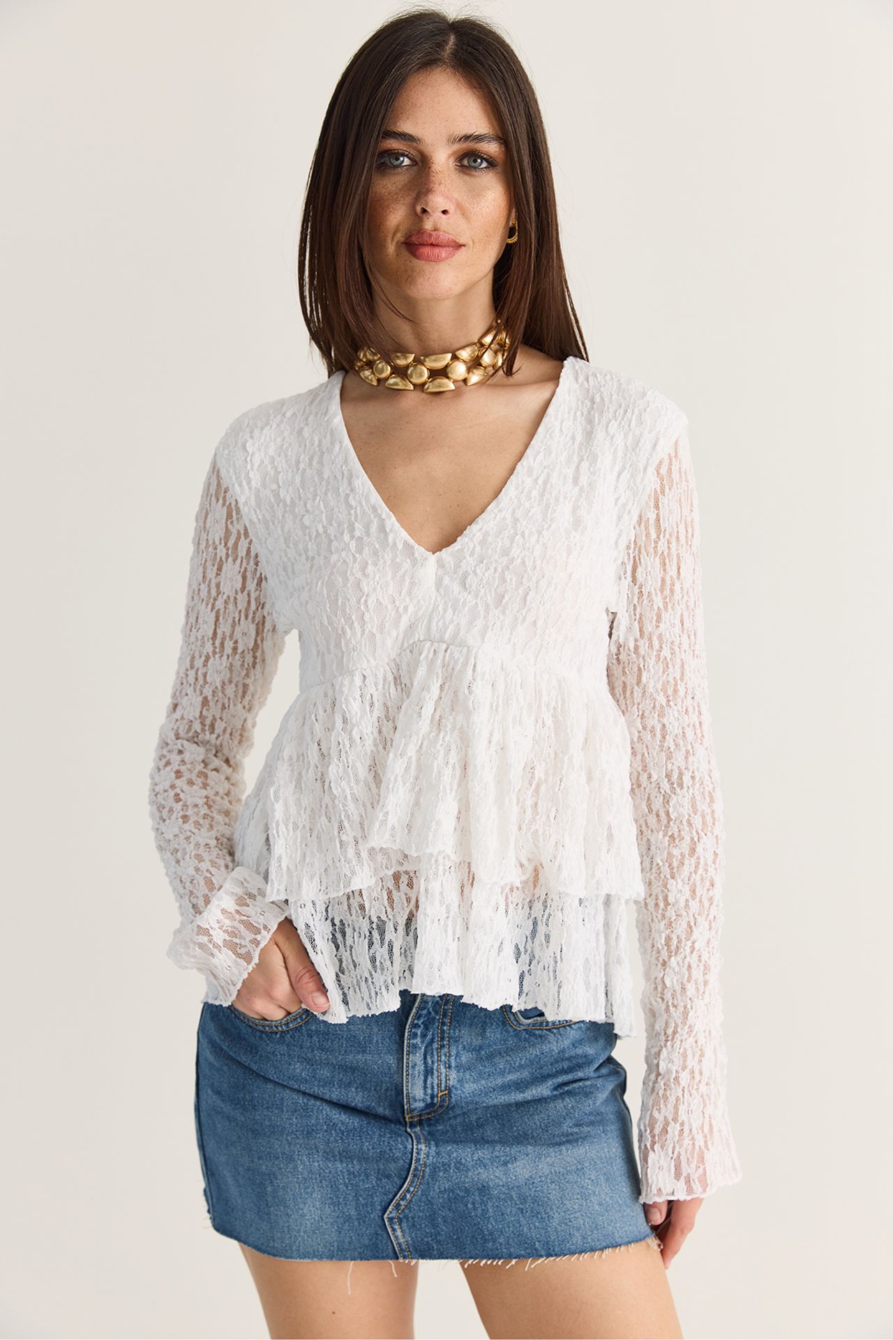 LUCCI Straight Fit Blouse 2