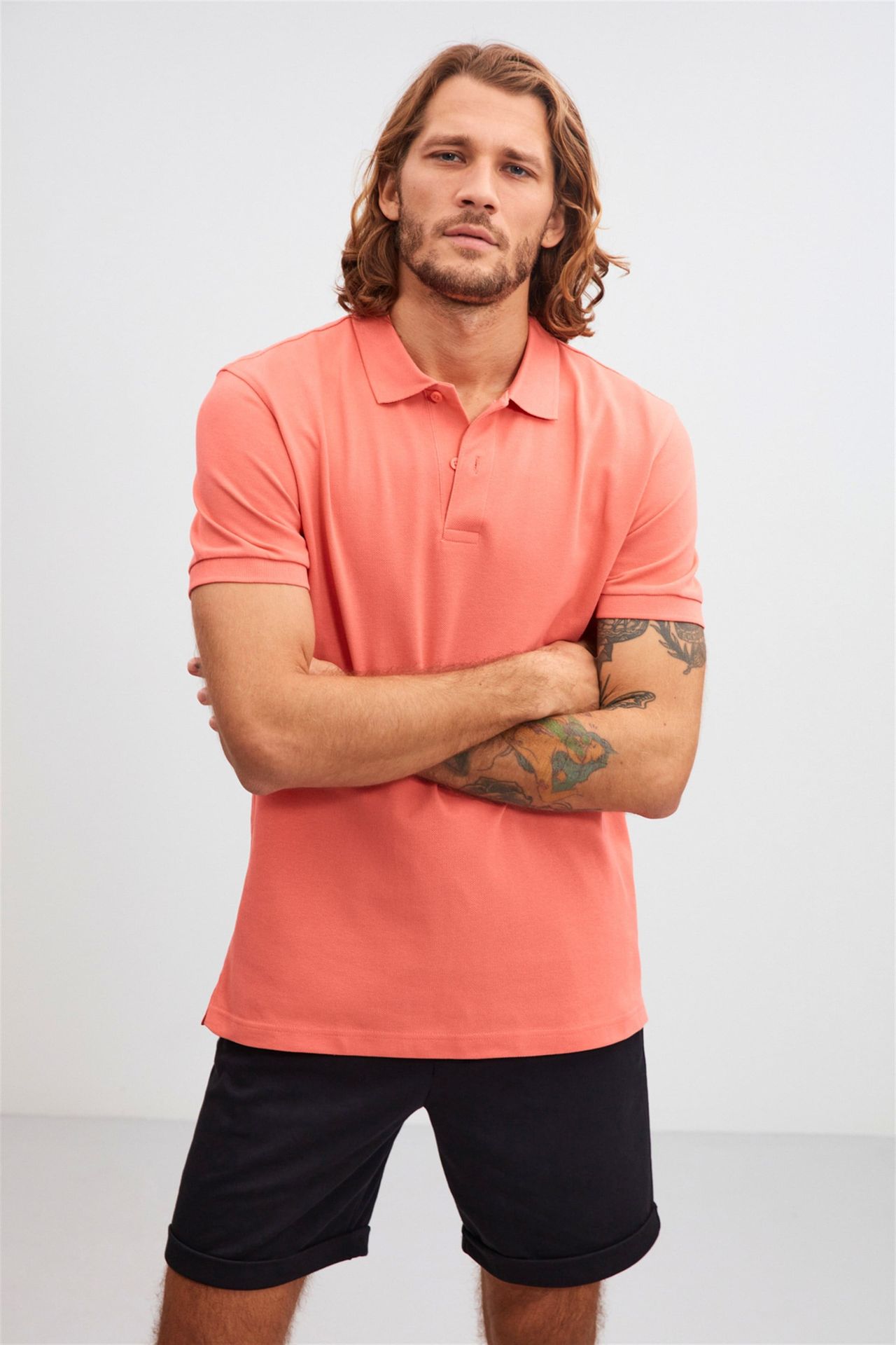 GRIMELANGE Polo Yaka Düğmeli Tişört 2