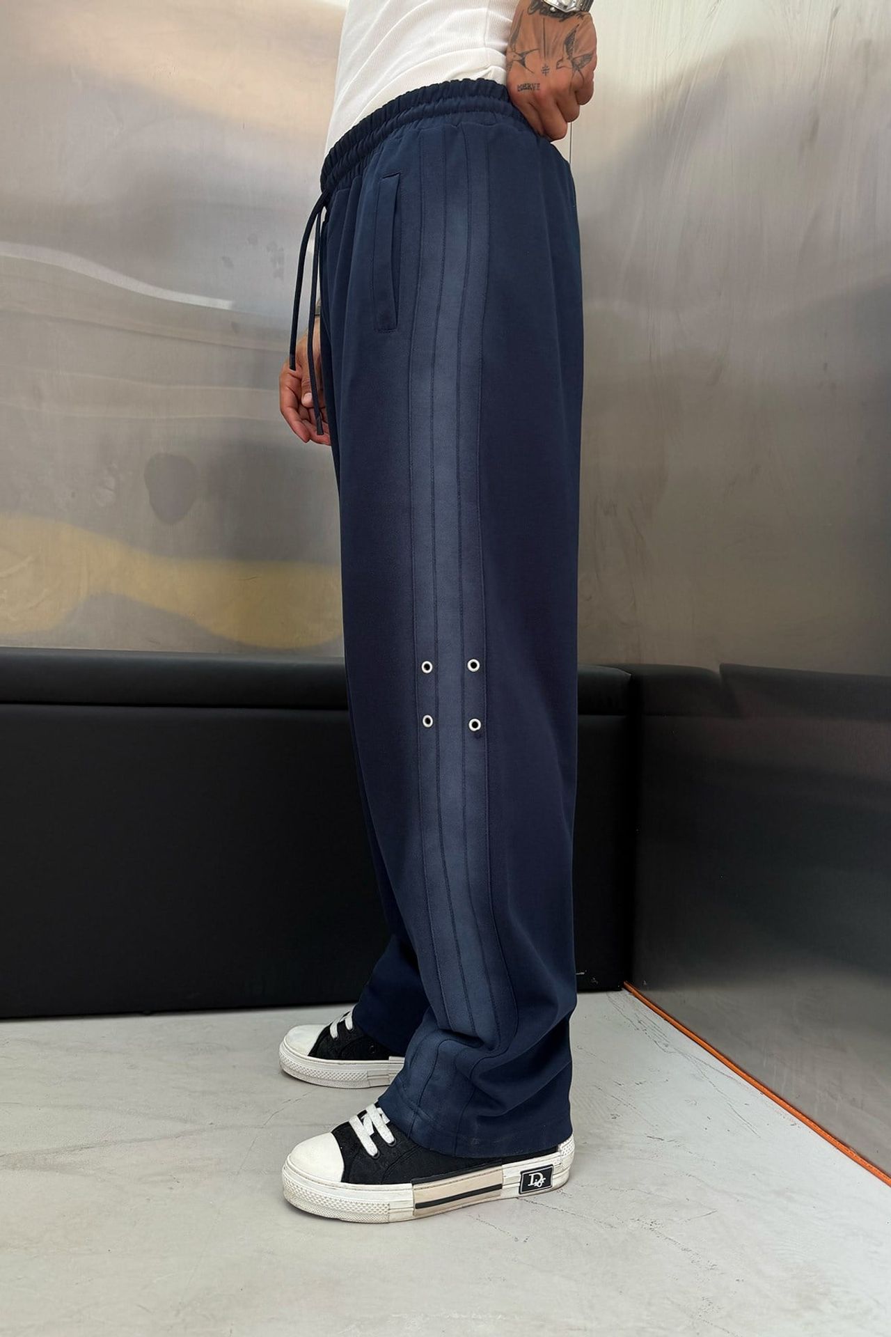 NOMARC Geniş Paça Elastik Belli Jogger Pantolon 4