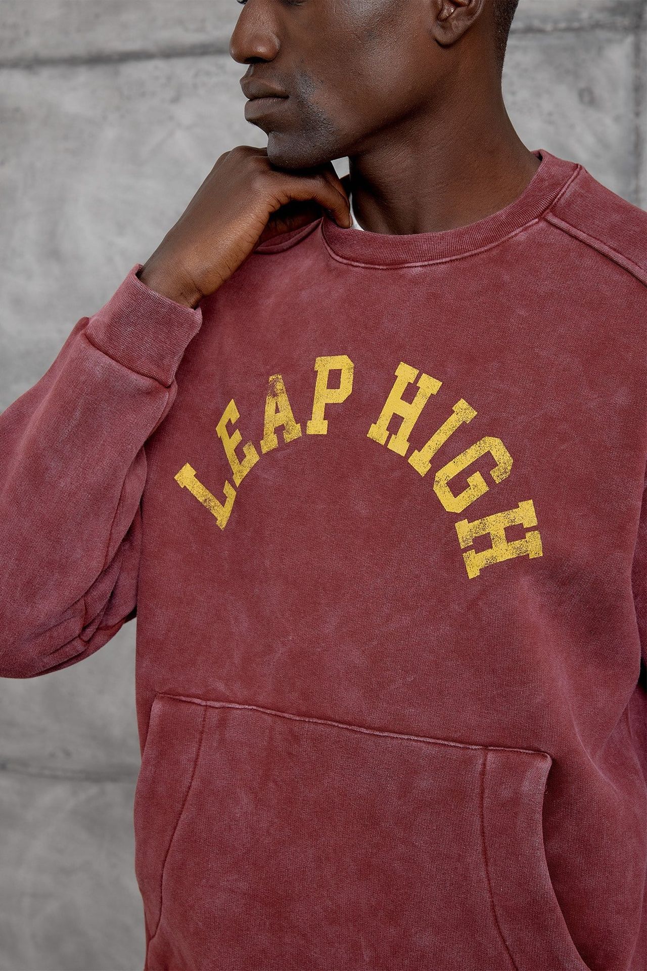 NOMARC Baskılı Bol Bisiklet Yaka Sweatshirt 4