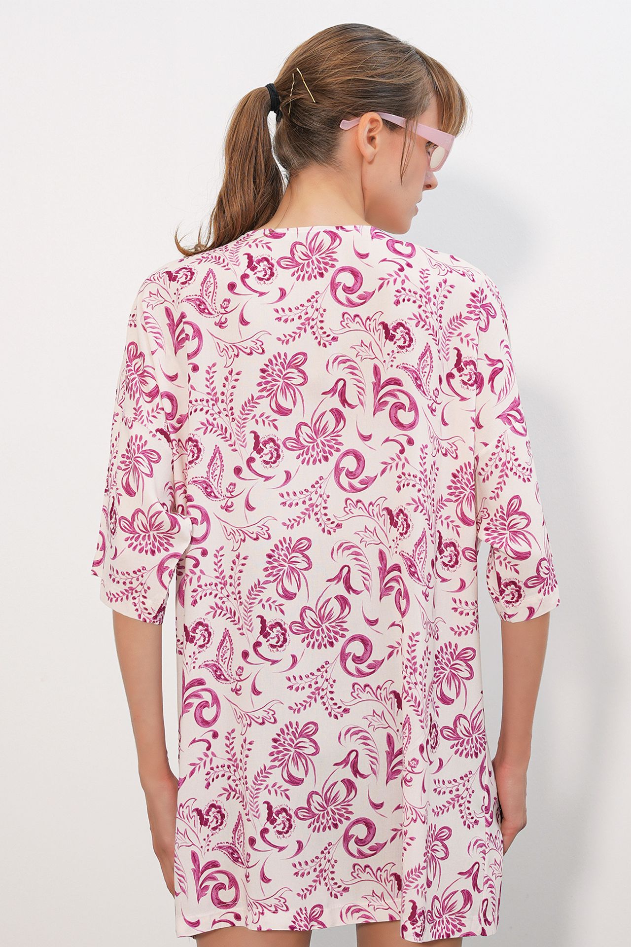 BDART Long Printed Viscose Kimono