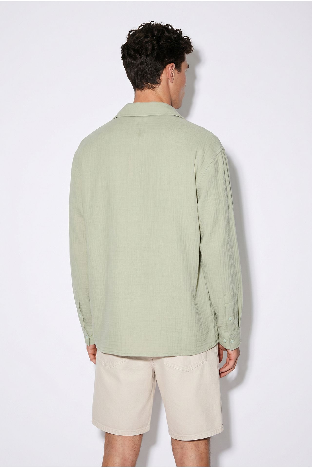 LUCCI Oversize Dokulu Düğmeli Gömlek 5